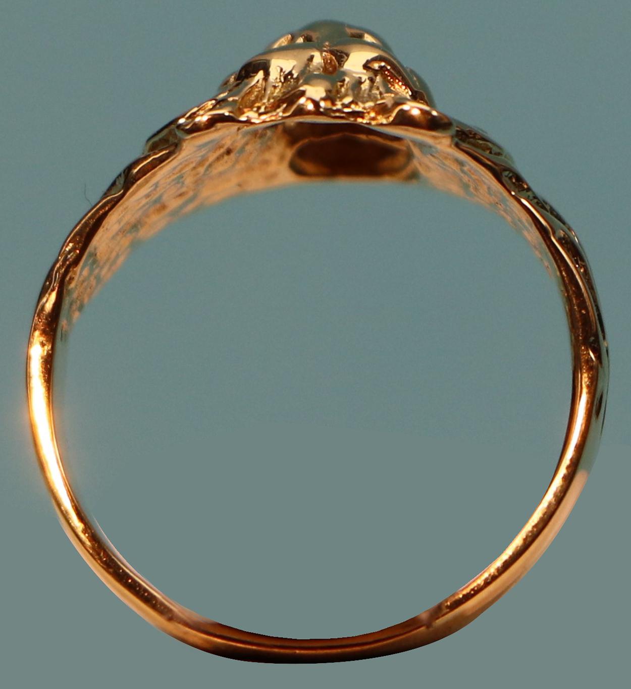 Beeindruckender Löwenkopf-Ring, Löwen-Ring, aus 585 Gold, Diamant und Rubinen im Angebot 1