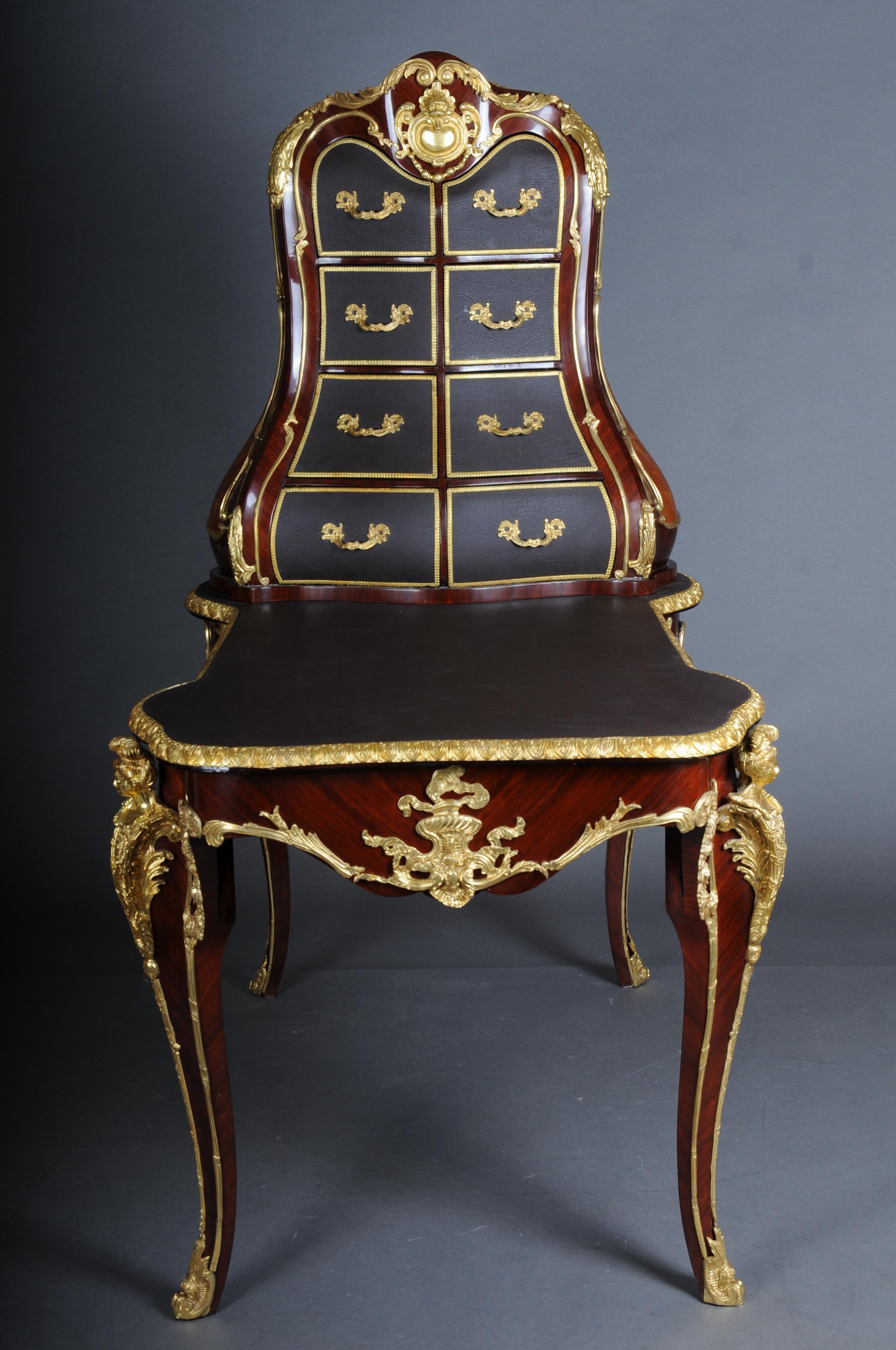 Impressive Louis XV Desk/Reception Table, After F. Linke, Paris For Sale 6