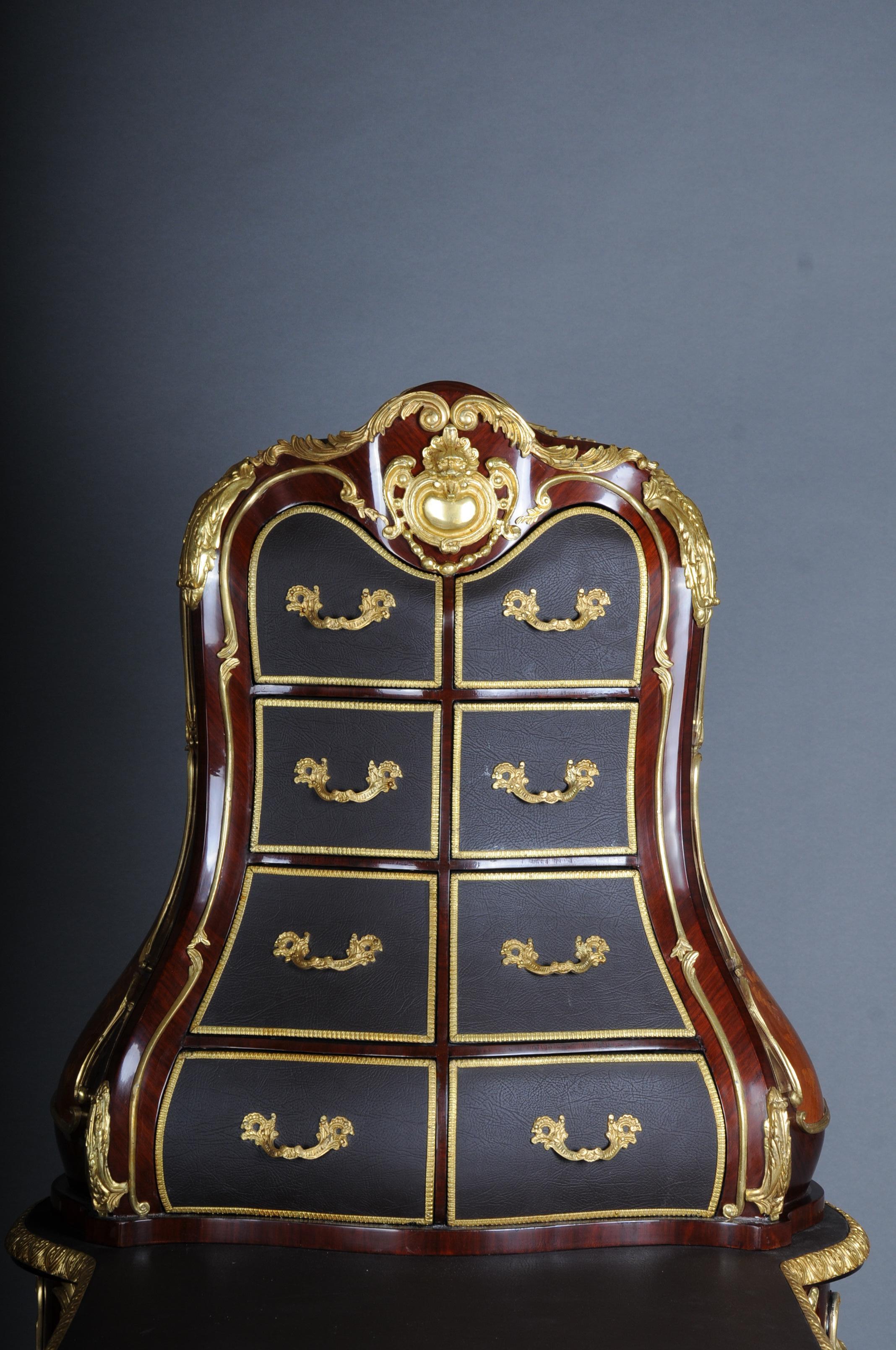 Impressionnante table de bureau/deception Louis XV, d'après F. Linke, Paris en vente 7