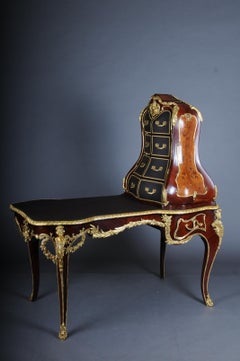 Impressive Louis XV Desk/Reception Table, After F. Linke, Paris