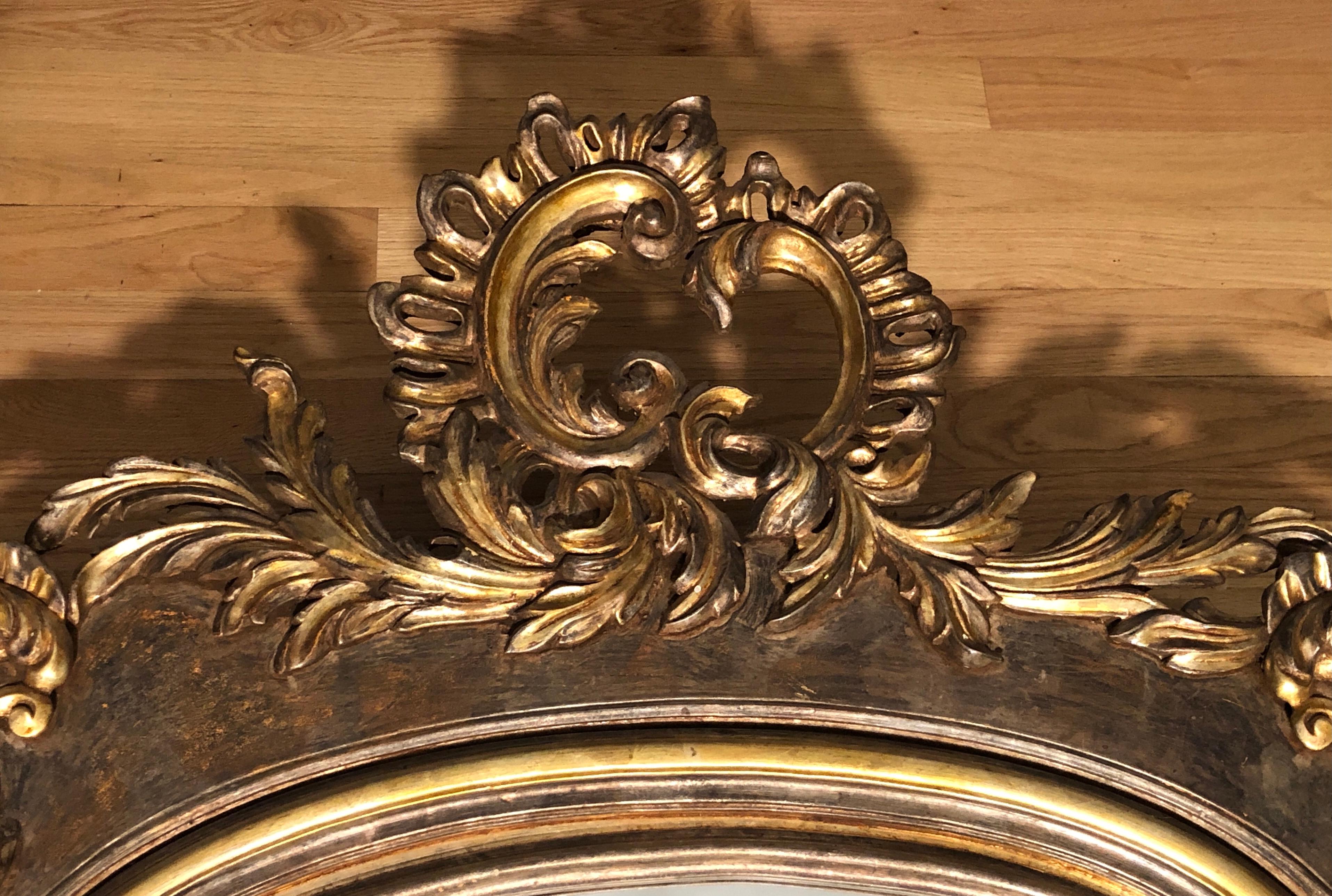 Italian Large and Impressive Louis XV Mirror For Sale