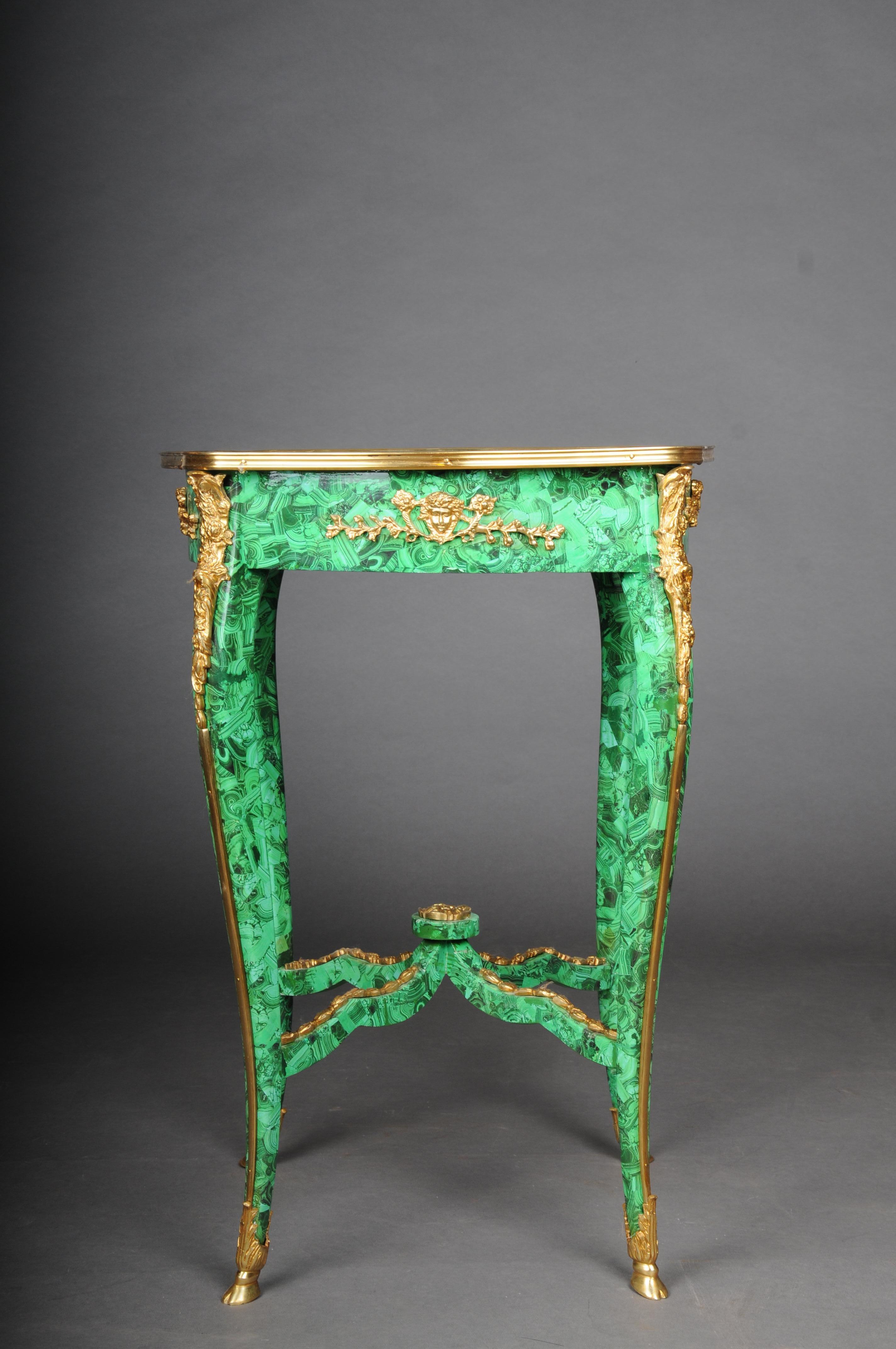 table en malachite