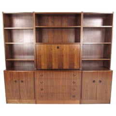 Impressive Mid-Century Modern Bookcase or Wall Unit