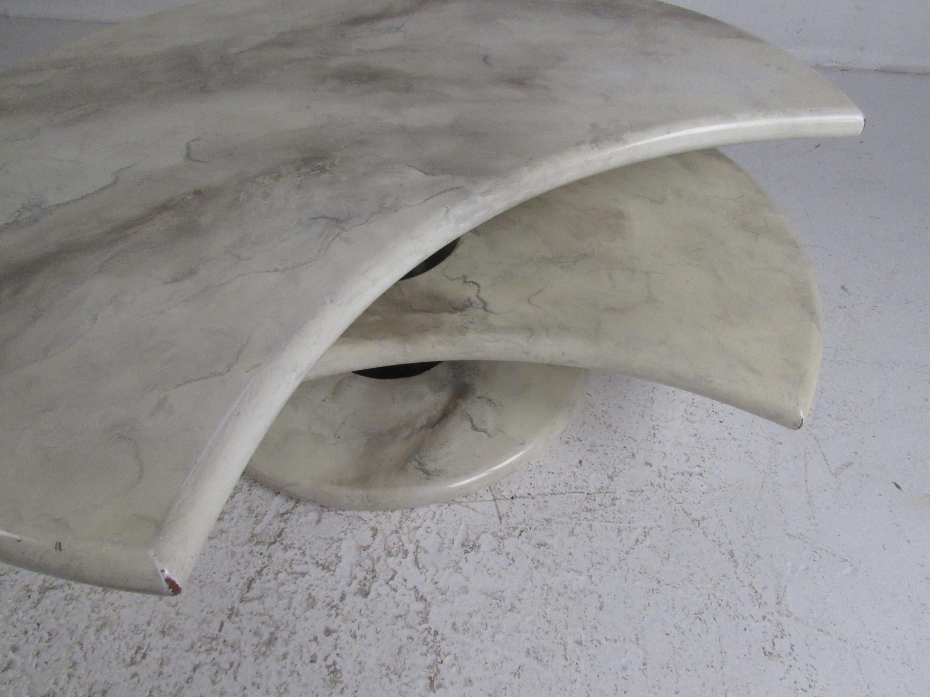 faux marble top coffee table