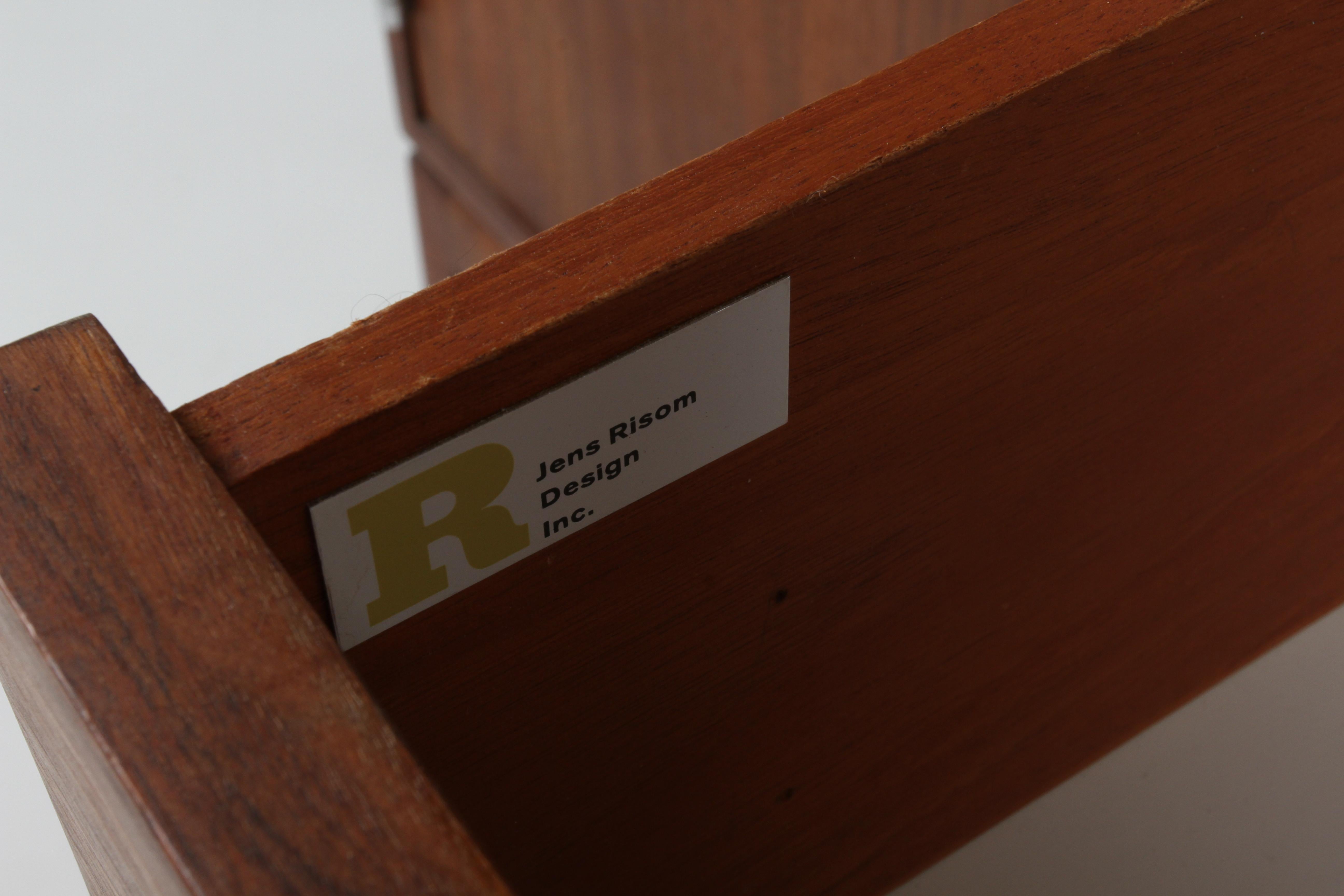 American Impressive Mid-Century Modern Jens Risom Large Walnut Credenza or Sideboard For Sale