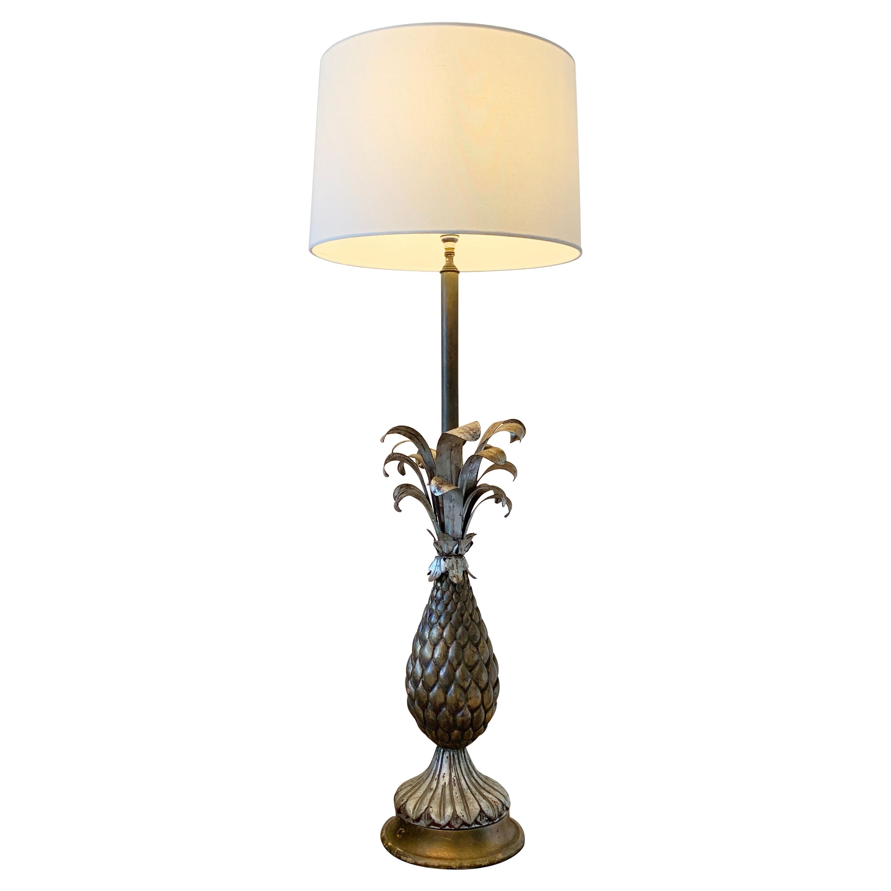 Impressive Mid Century Pineapple Table Lamp For Sale at 1stDibs