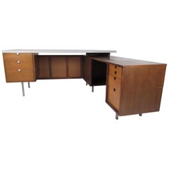 Impressive Midcentury George Nelson "L" Shaped Executive Desk for Herman Miller