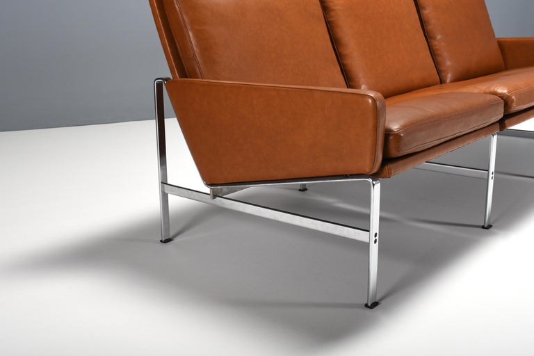 Metal Impressive Model 6720 Sofa by Kastholm & Fabricius for Kill International, 1960s For Sale