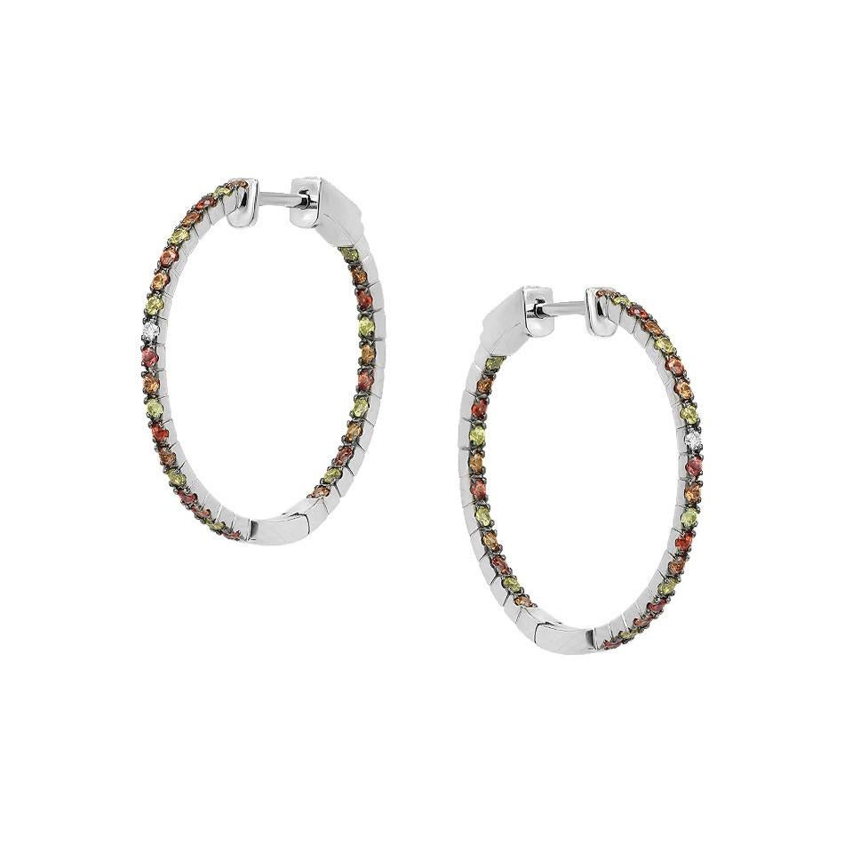 multi hoop earrings silver