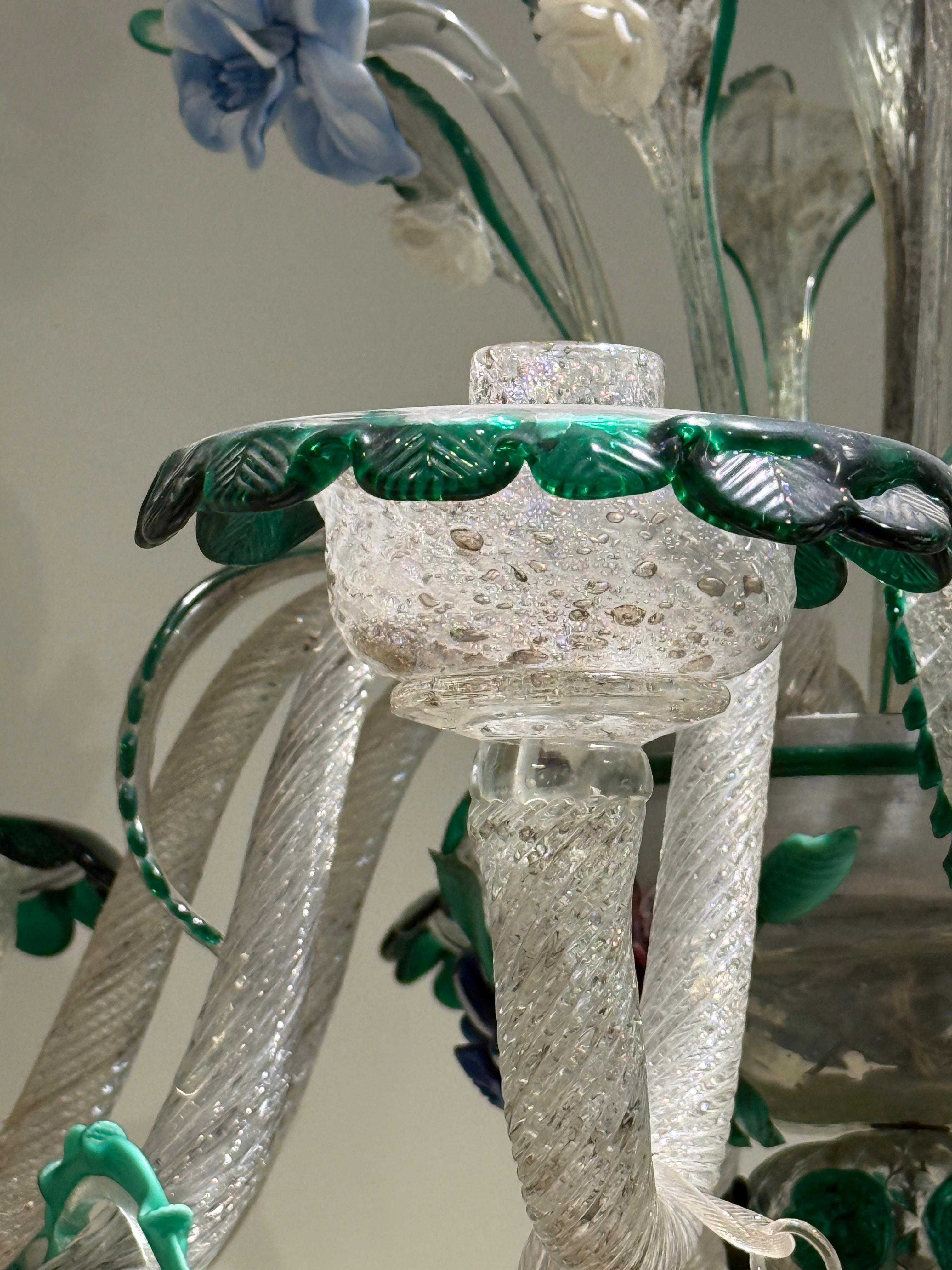 Mid-Century Modern Impressive murano chandelier circa 1880 Pauly & cie For Sale