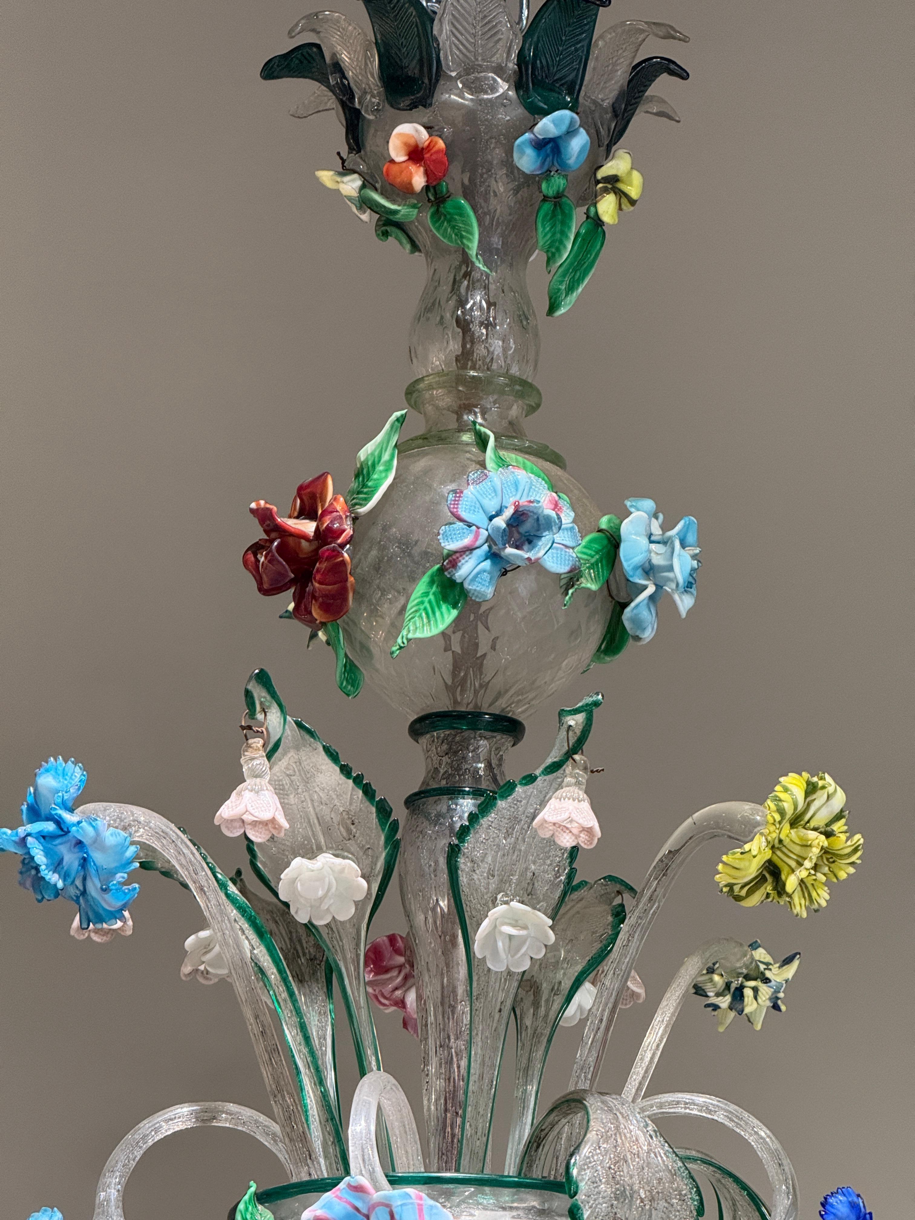 Impressive murano chandelier circa 1880 Pauly & cie In Good Condition For Sale In PARIS, FR