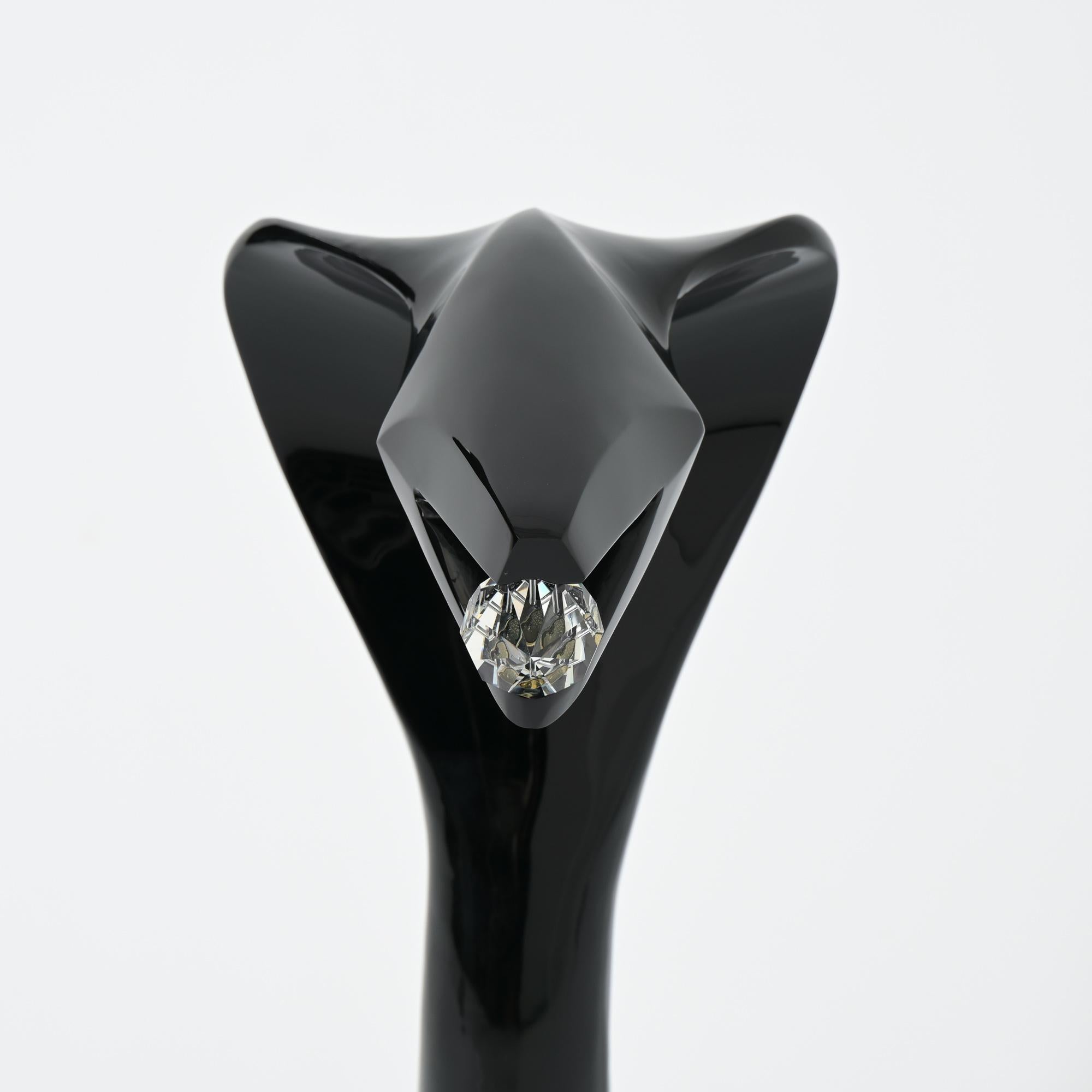 Impressive Murano Glass Cobra Sculpture by Loredano Rosin For Sale 4