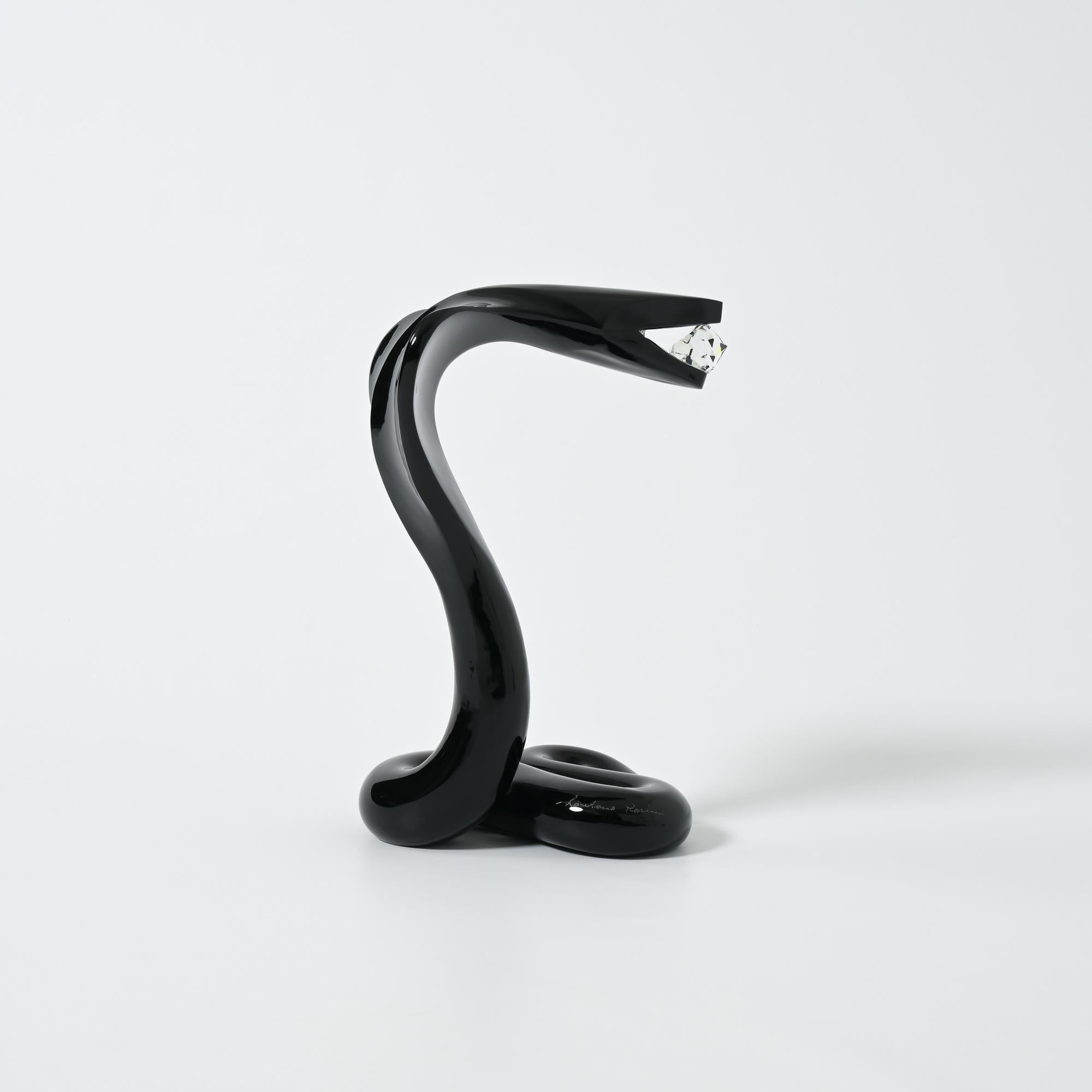 Beeindruckende Cobra-Skulptur aus Muranoglas von Loredano Rosin im Angebot 5