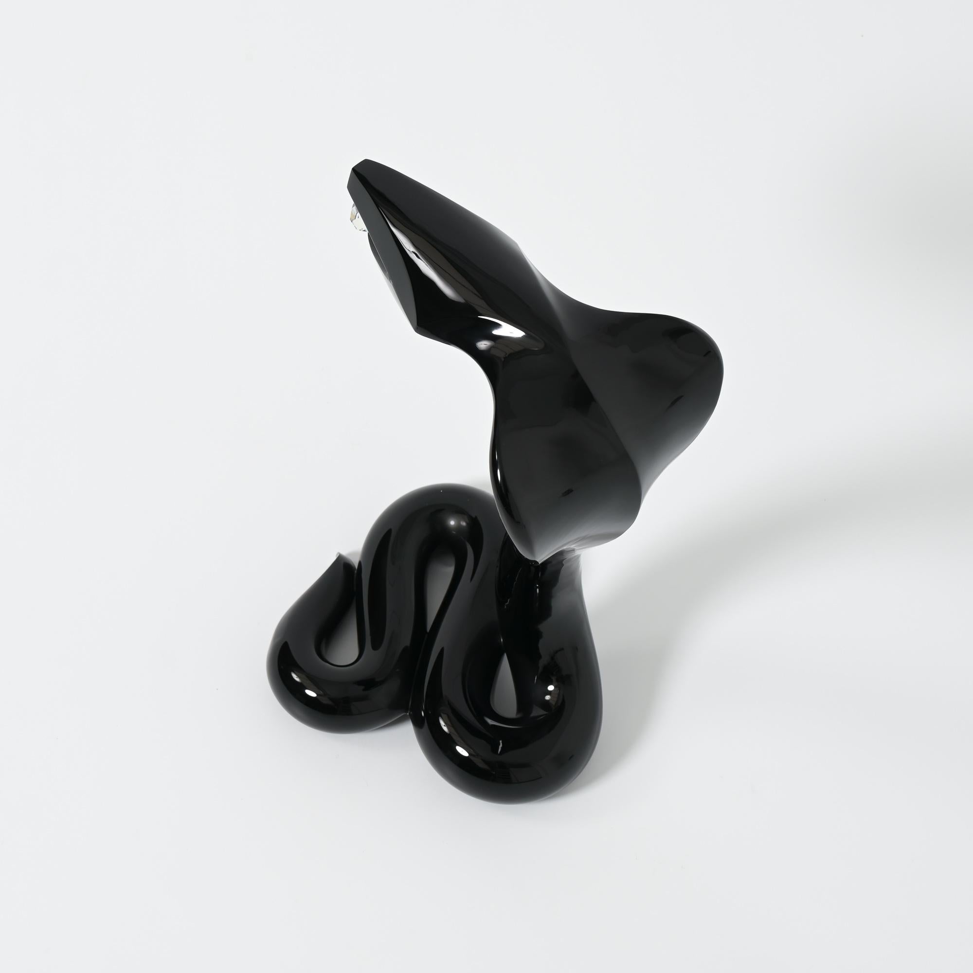 Beeindruckende Cobra-Skulptur aus Muranoglas von Loredano Rosin im Angebot 9