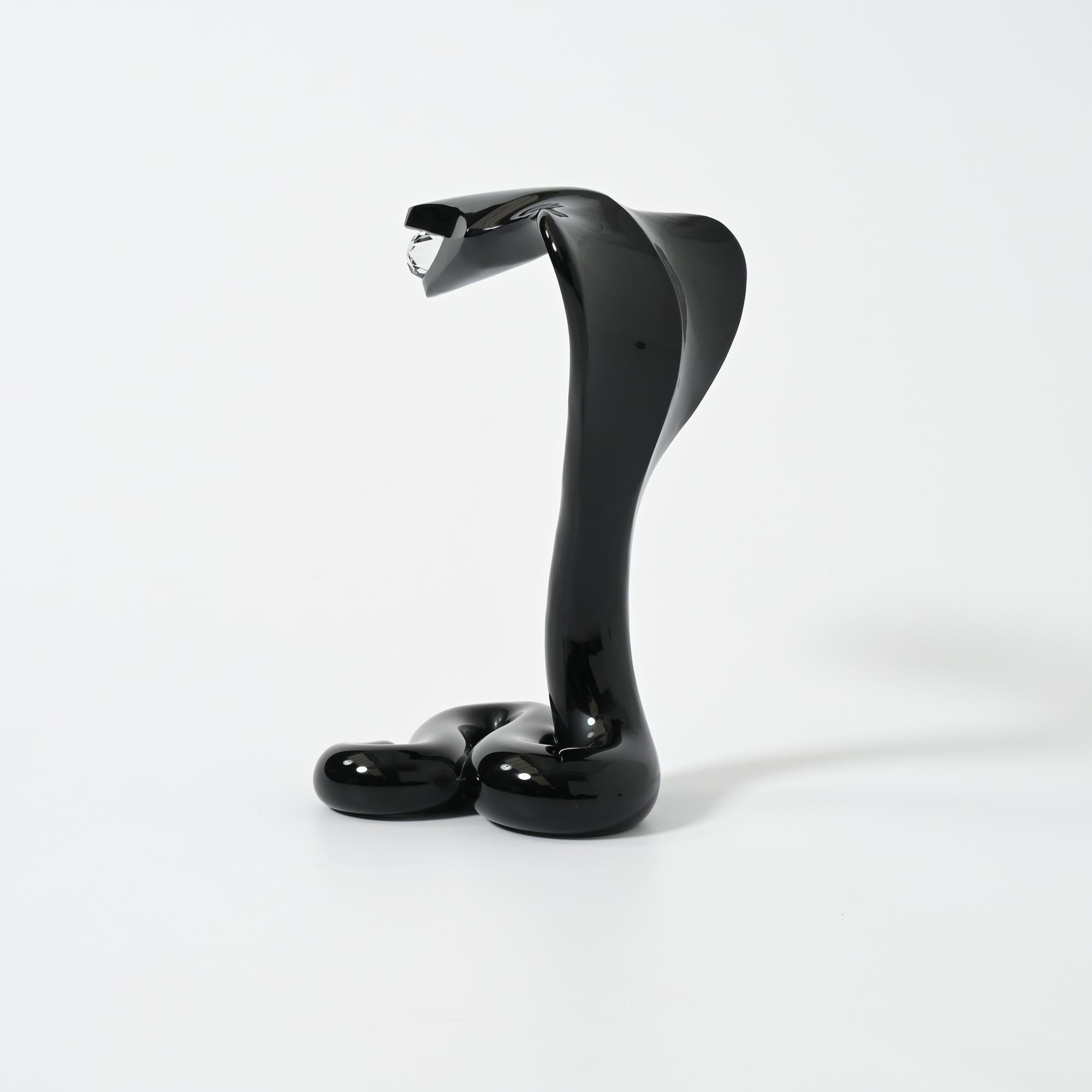Beeindruckende Cobra-Skulptur aus Muranoglas von Loredano Rosin im Angebot 10