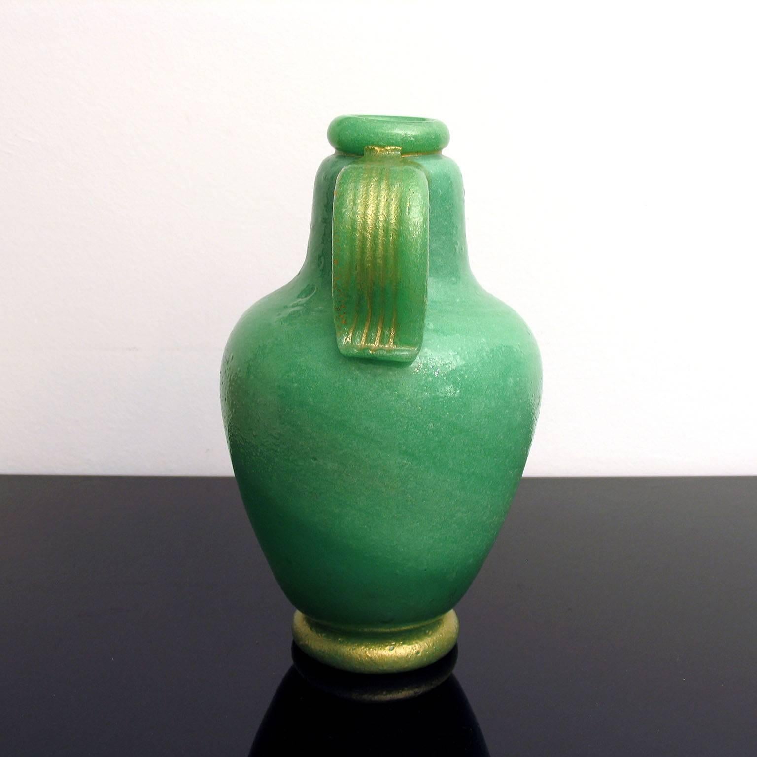 Impressive Napoleone Martinuzzi Pulegoso Amphora Vase In Excellent Condition In Bochum, NRW