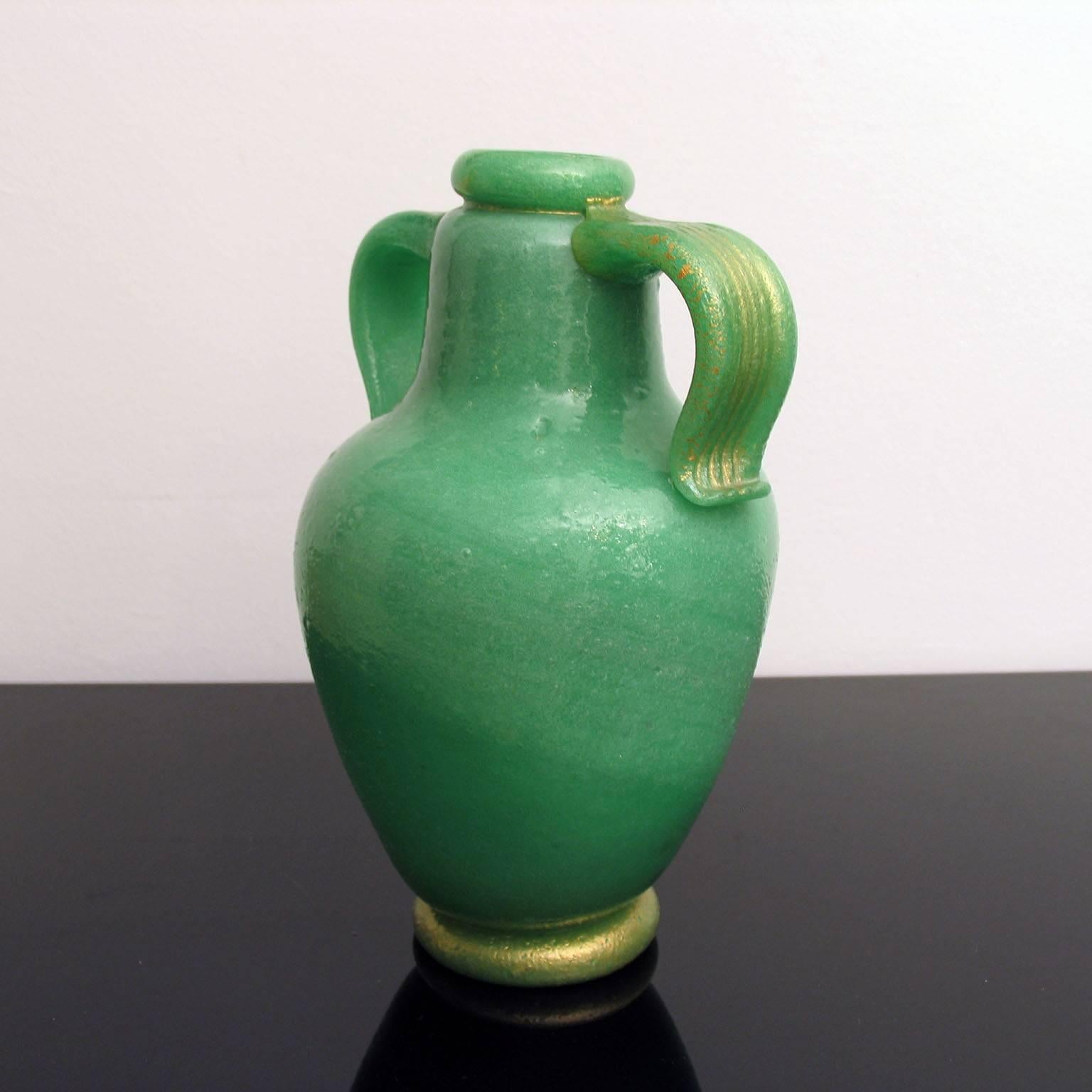 Mid-20th Century Impressive Napoleone Martinuzzi Pulegoso Amphora Vase