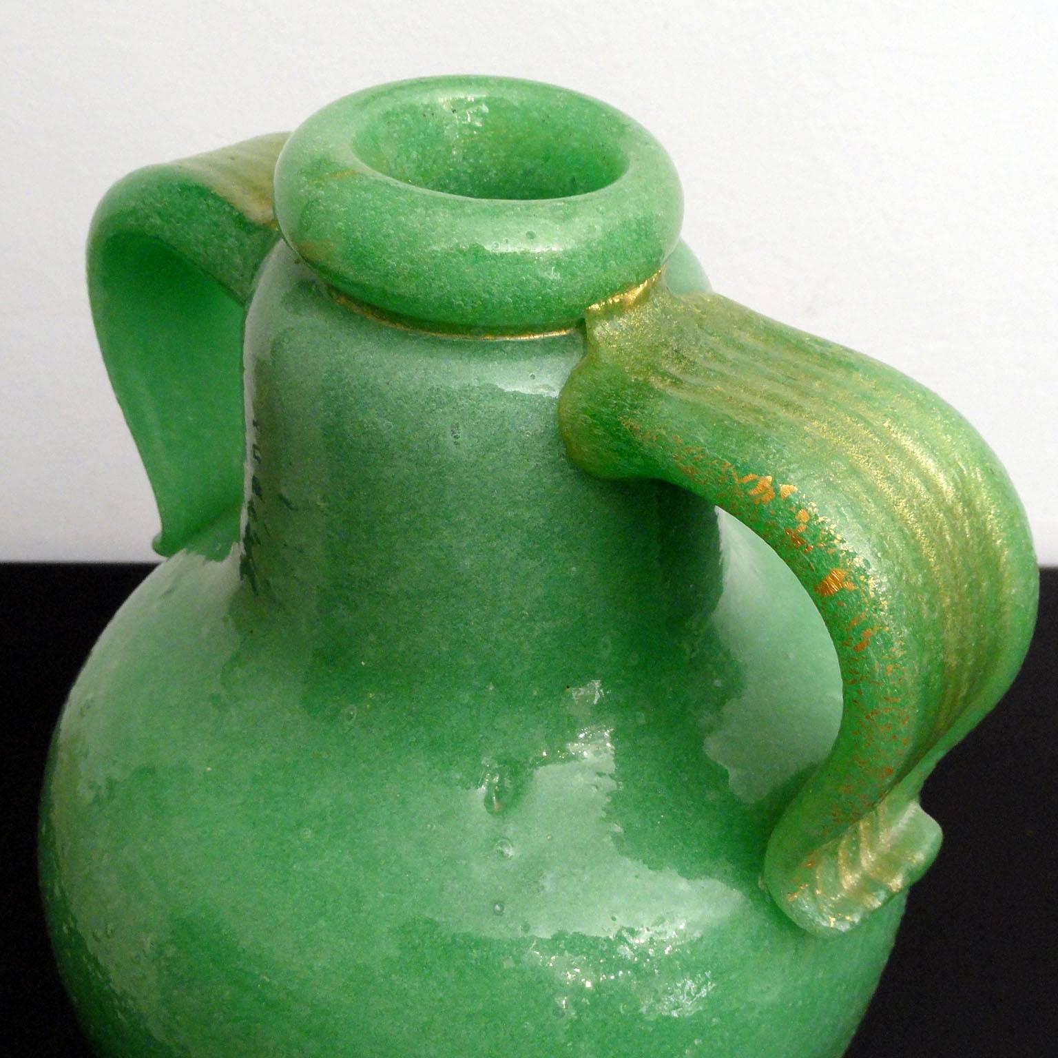 Impressive Napoleone Martinuzzi Pulegoso Amphora Vase 1