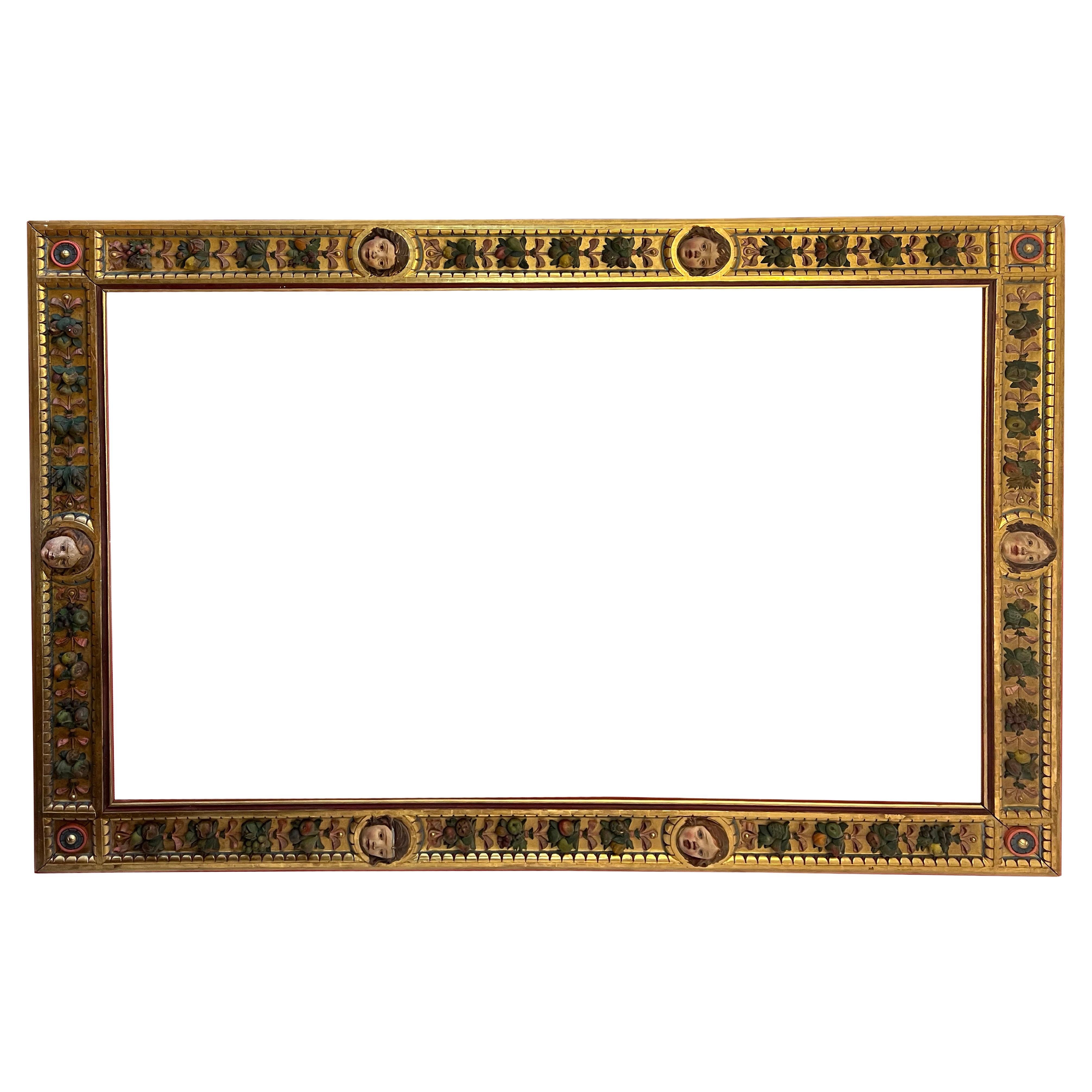 Impressionante cornice da soffitto neobarocca italiana, Firenze, 1910 in vendita