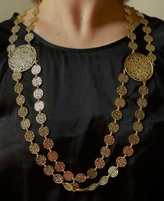 Impressive Openwork Filigree Long Necklace