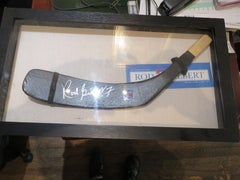 Impressive Original Signed Rob Gilbert Hall Famer New York Rangers Hockey Stick