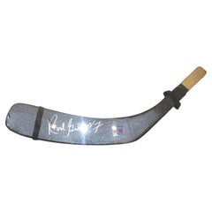 Impressive Original Signed Rob Gilbert Hall Famer New York Rangers Hockey Stick
