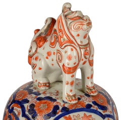Impressive Pair 19th Century Imari Lidded Vases