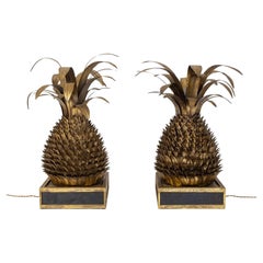 Impressive Pair of 'Ananas' Lamps , Attributed to Maison Jansen, France, ca 1970