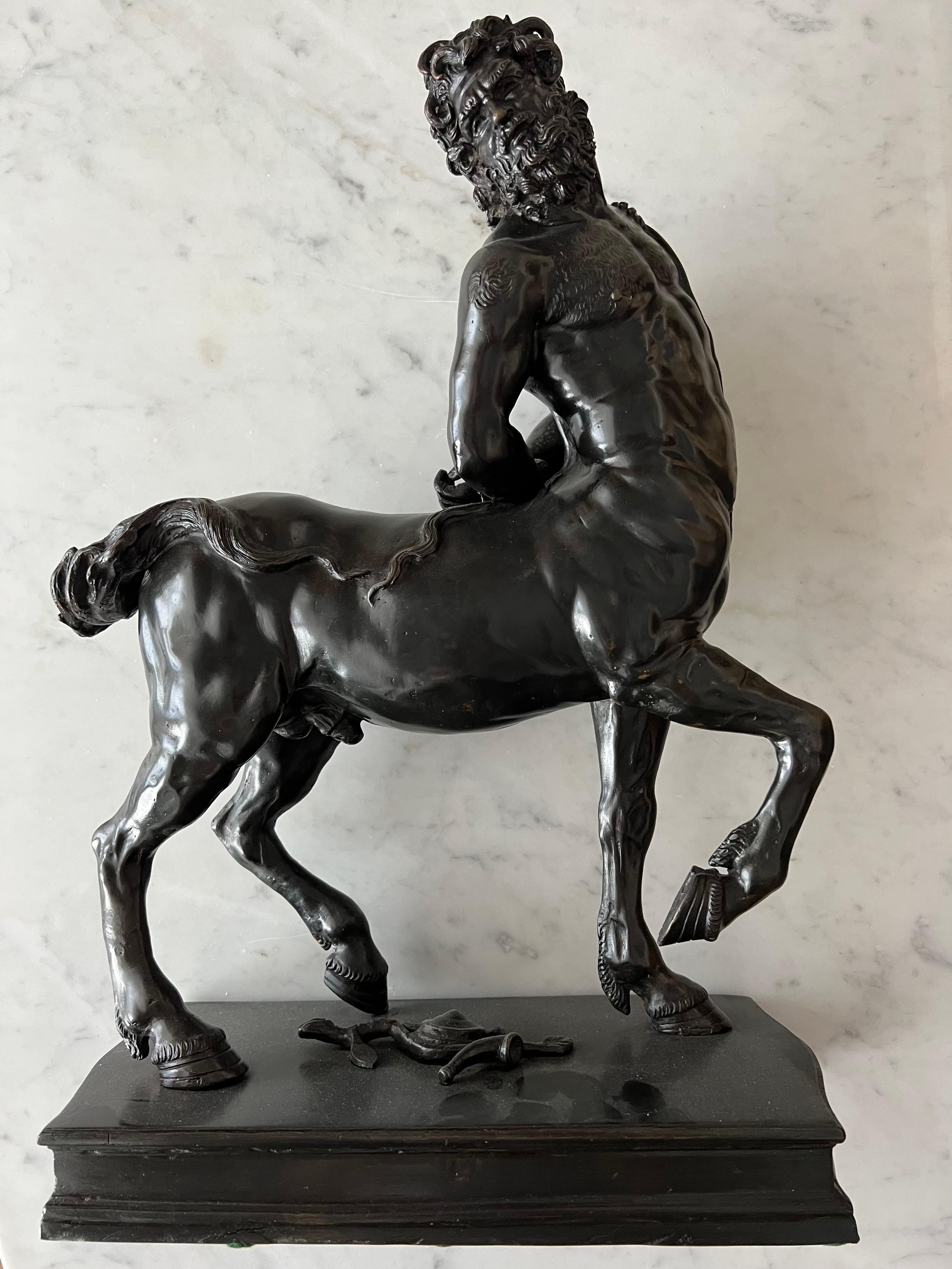 Impressive Pair of Bronze Furietti Centaurs, after the Antique For Sale 4