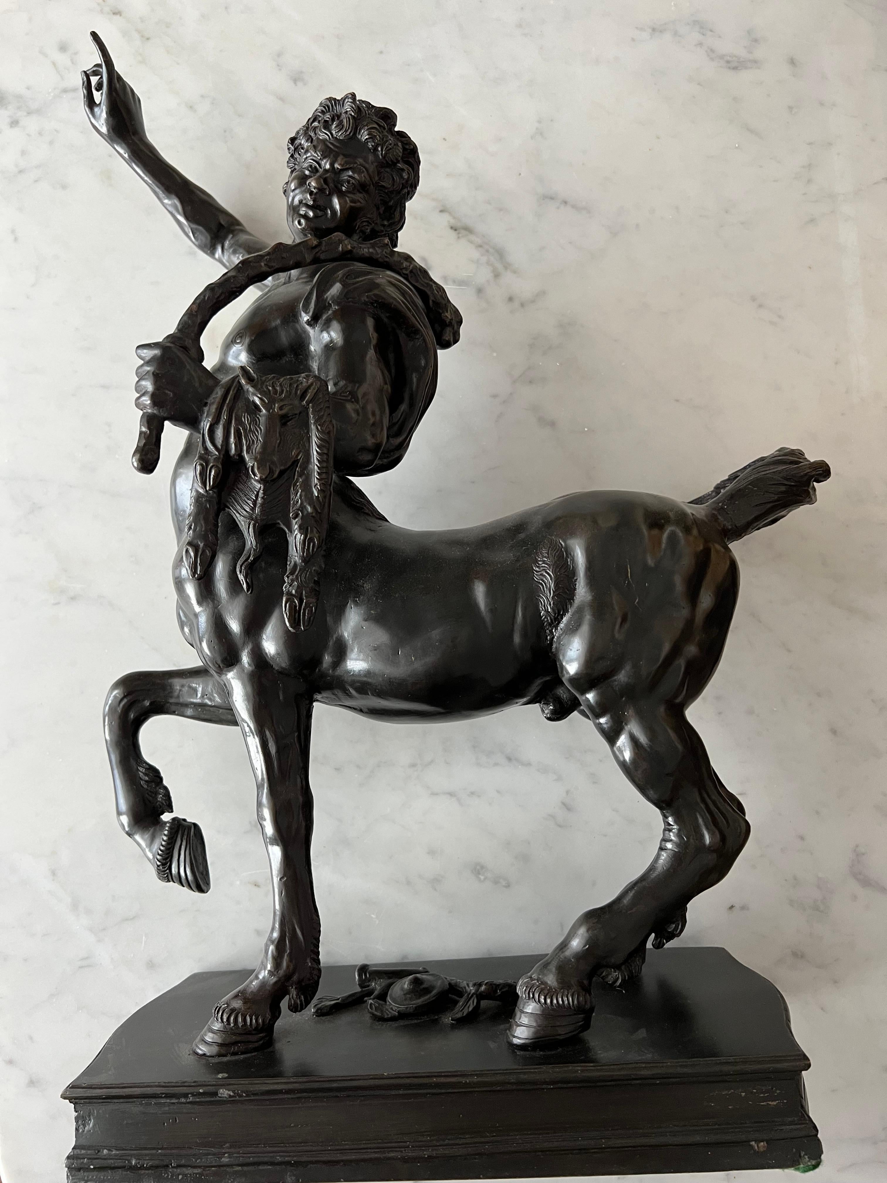 Impressive Pair of Bronze Furietti Centaurs, after the Antique For Sale 7
