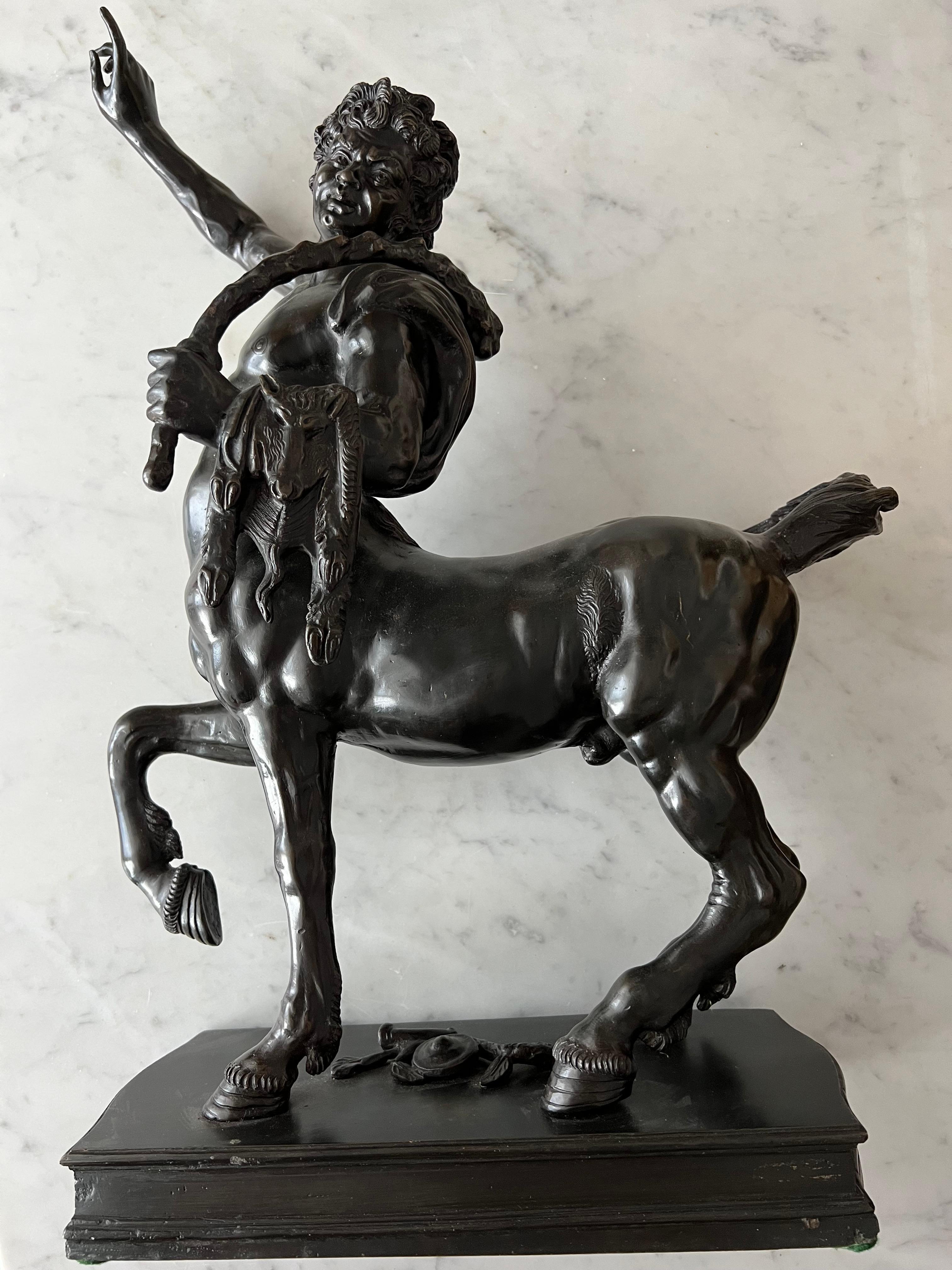 Impressive Pair of Bronze Furietti Centaurs, after the Antique For Sale 8