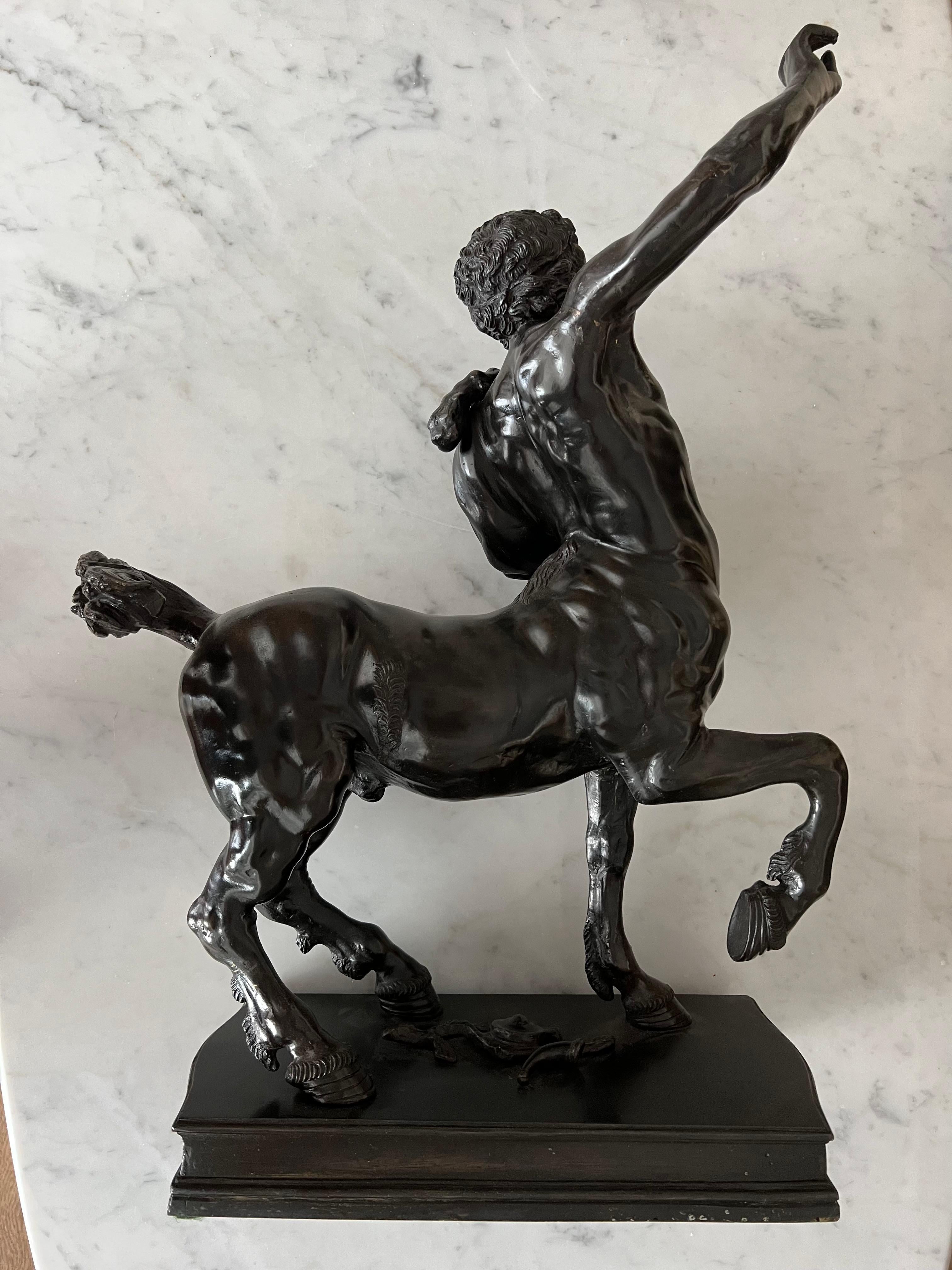 Impressive Pair of Bronze Furietti Centaurs, after the Antique For Sale 9