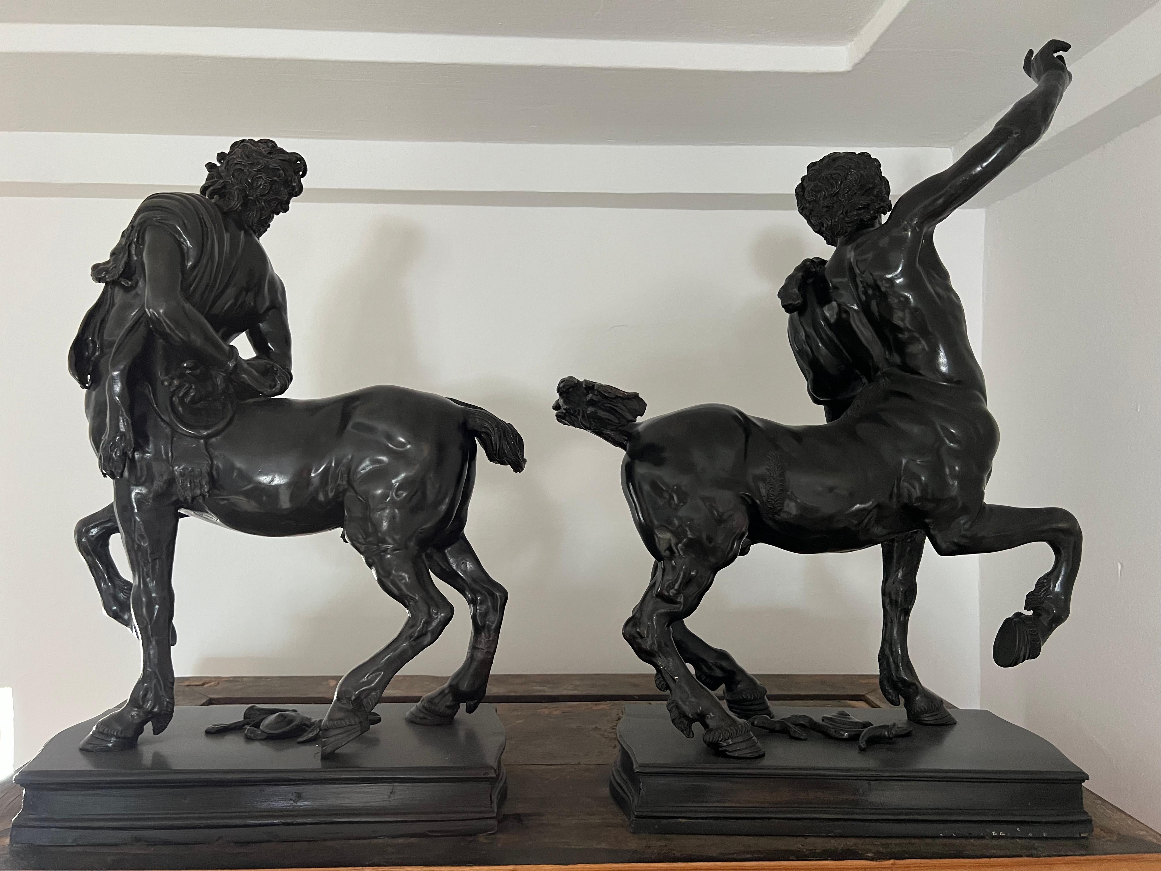 Impressive Pair of Bronze Furietti Centaurs, after the Antique For Sale 2