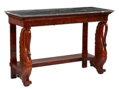 Impressive Pair of Northern European Empire Consoles