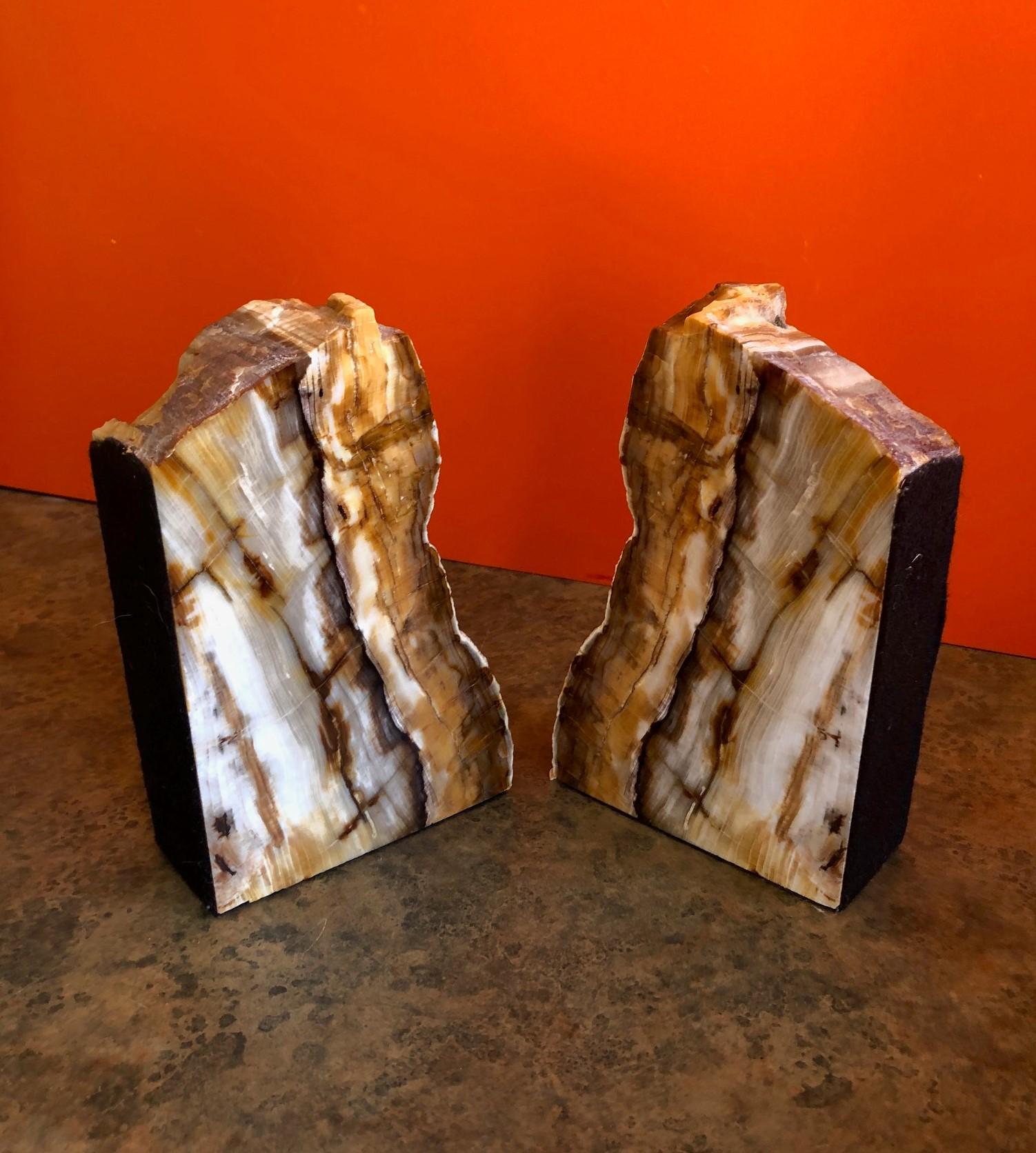 petrified wood bookends petrified wood bookends
