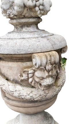 Impressive Pair of Stone Vases from the 1950s