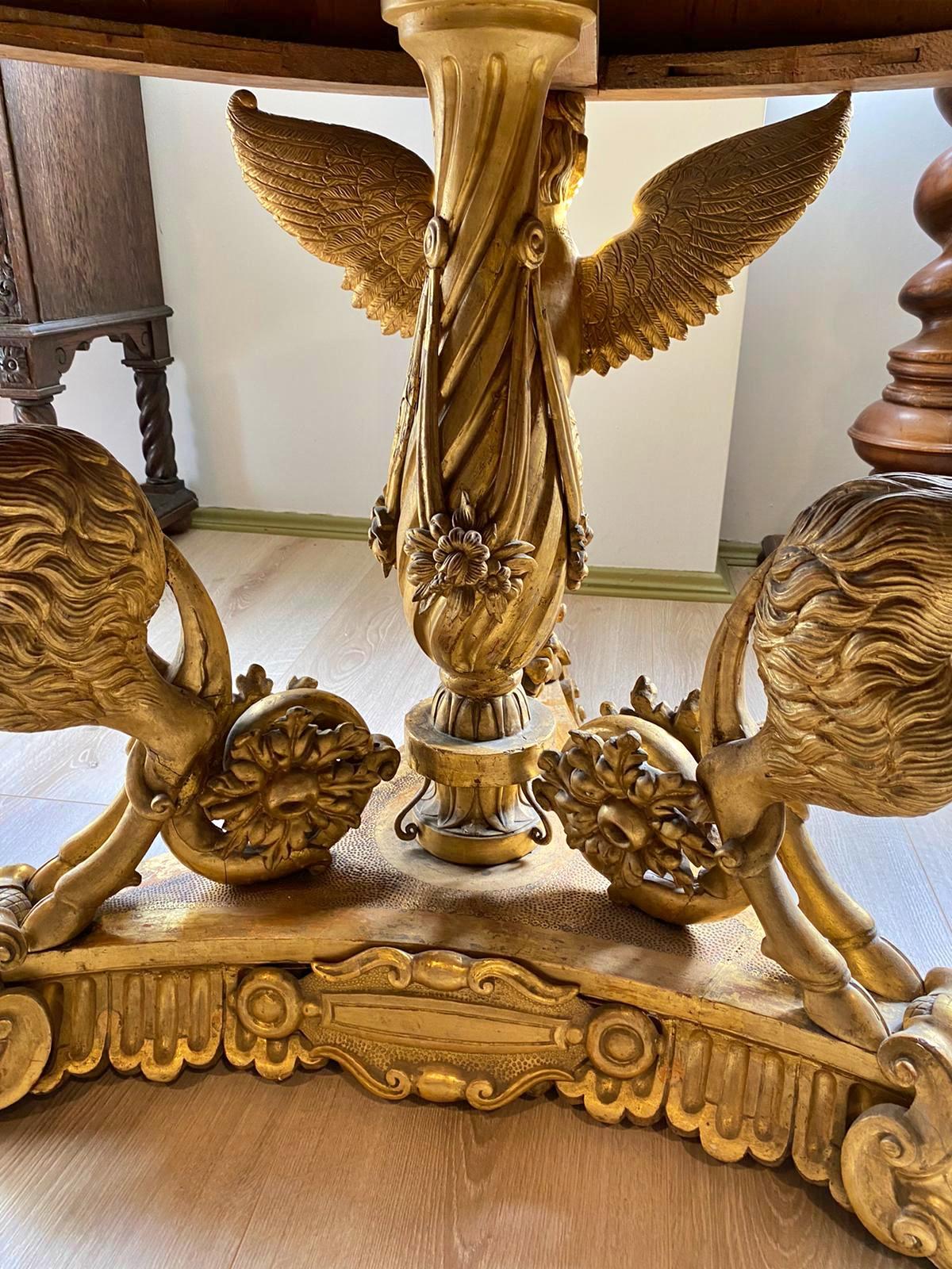 Français Impressionnante paire de tables Premier Empire Napoléon III Début du 19ème siècle en vente