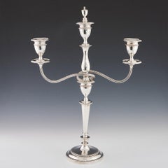 Paire de candélabres en argent sterling Sheffield 1910