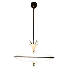 Impressive Pietro Chiesa Chandelier for Fontana Arte Six Light Chandelier c 1940