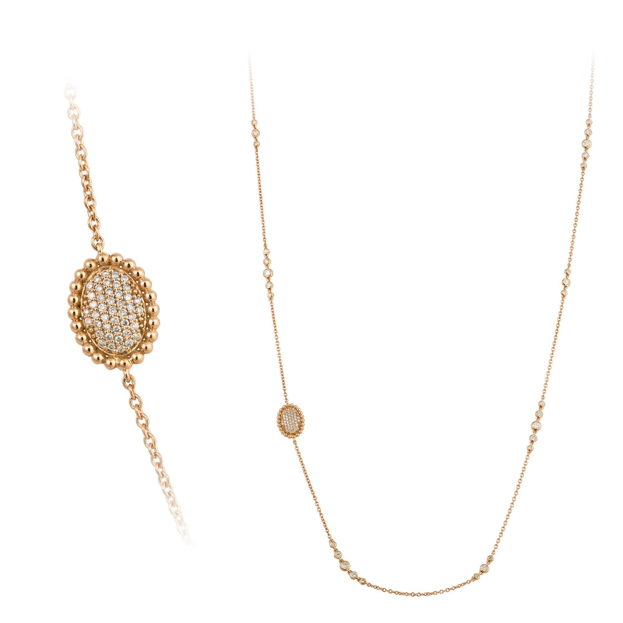 collana oro rosa 18k