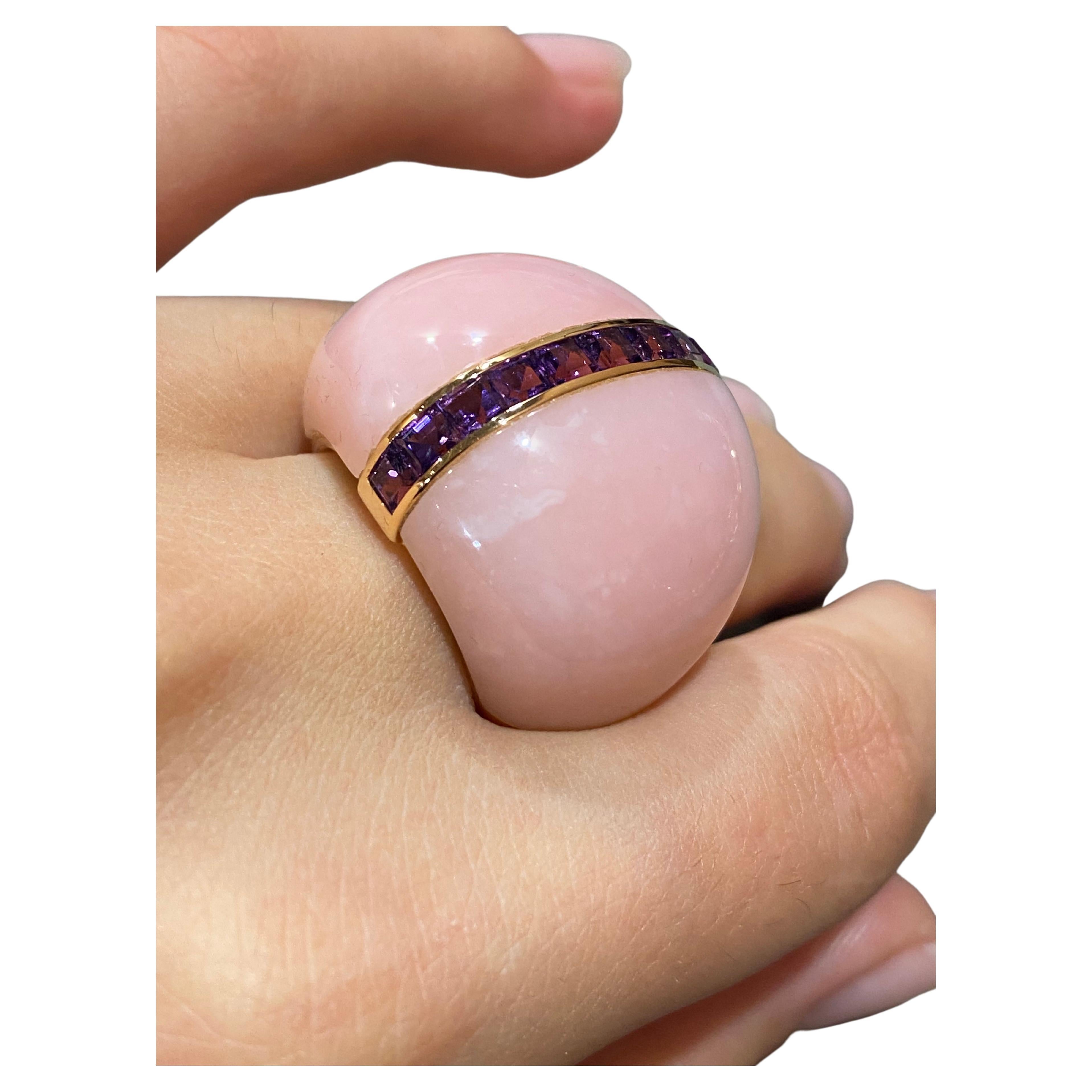 Women's Impressive Pink Sapphire Yellow 18K Gold for Her For Sale