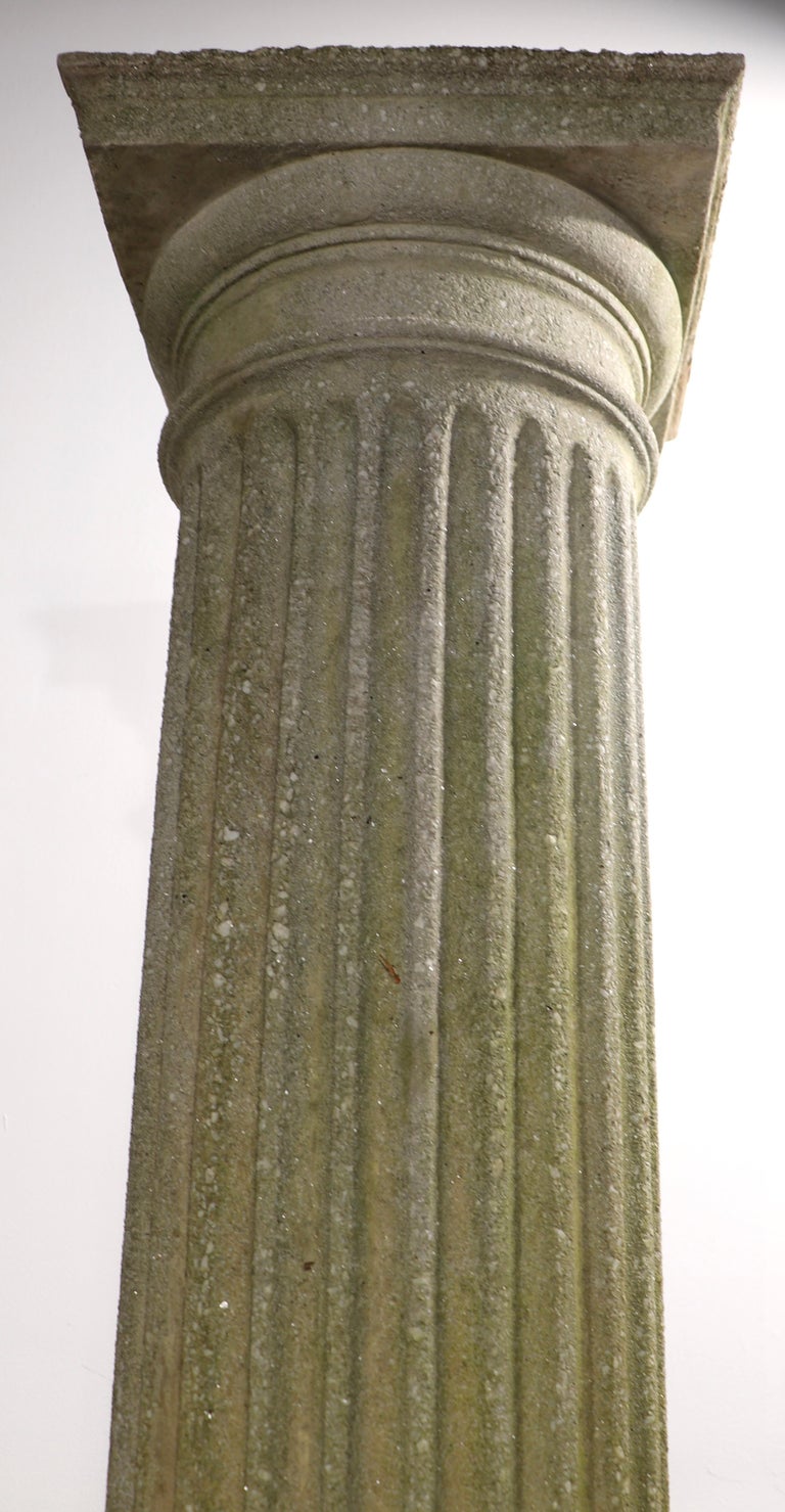 Impressive Pr. Cast Stone Columns with Jardiniere Tops For Sale at 1stDibs cast stone columns