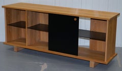 Impressive Ralph Lauren Sideboard Console Slate Stone Door and Shelves Redwood