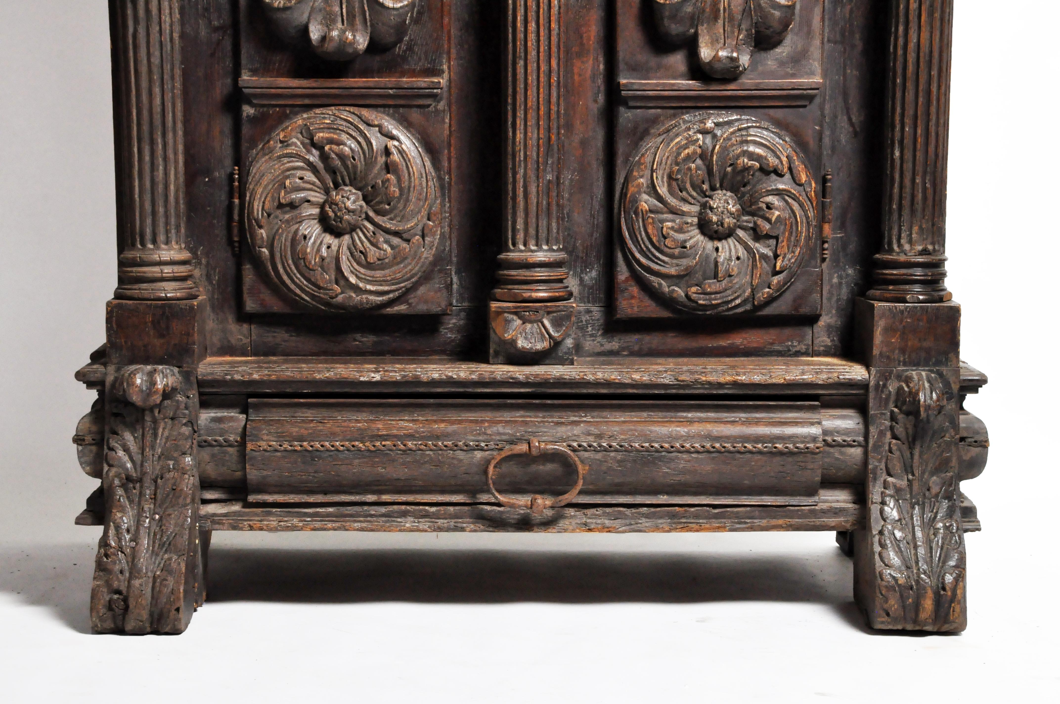 Hardwood Impressive Renaissance Revival Armoire For Sale