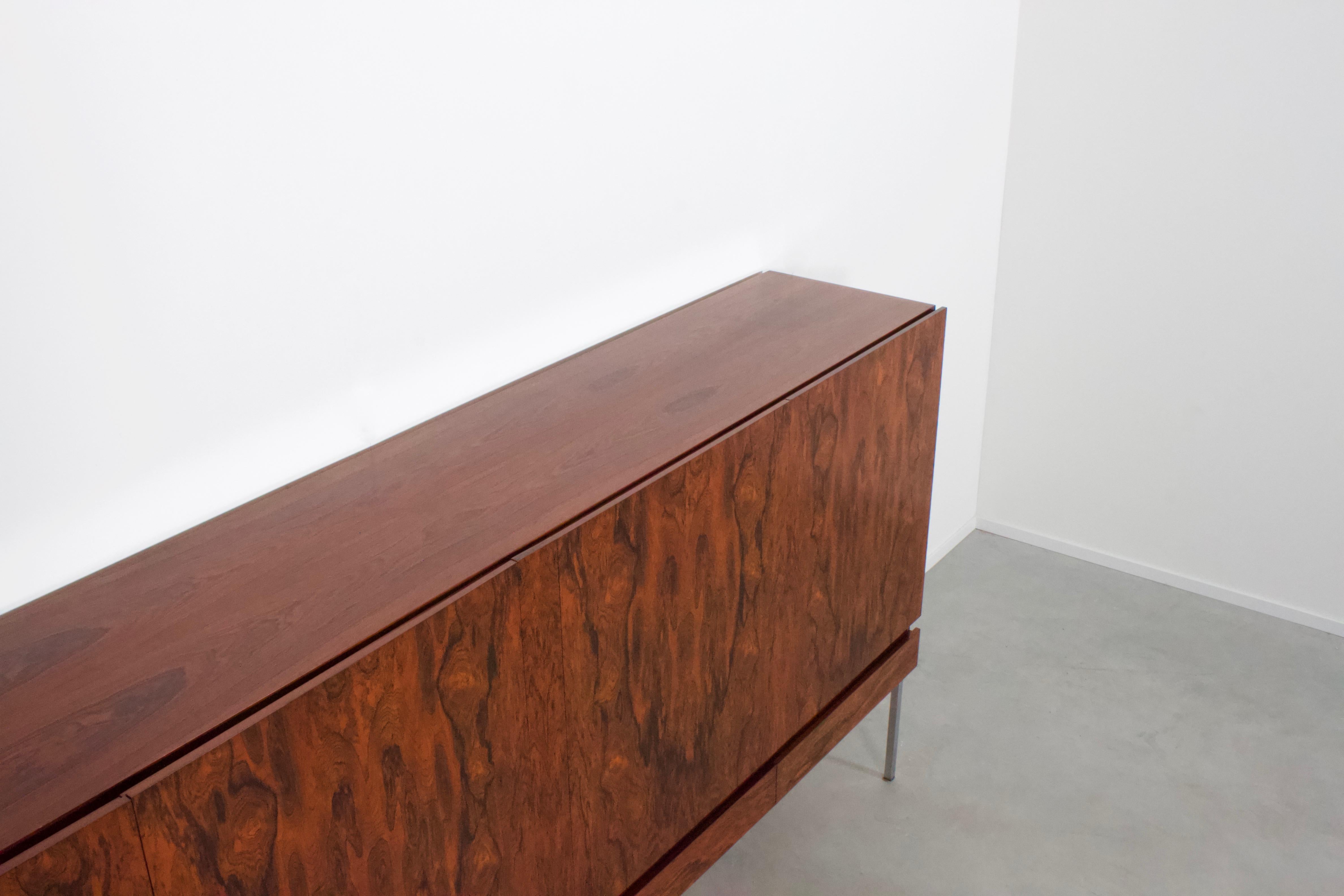 Impressive Rio Rosewood B 60 Sideboard / Highboard by Dieter Waeckerlin for Behr In Excellent Condition In Echt, NL
