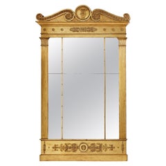 Antique Impressive Royal Early 19th Century German Empire Mirror