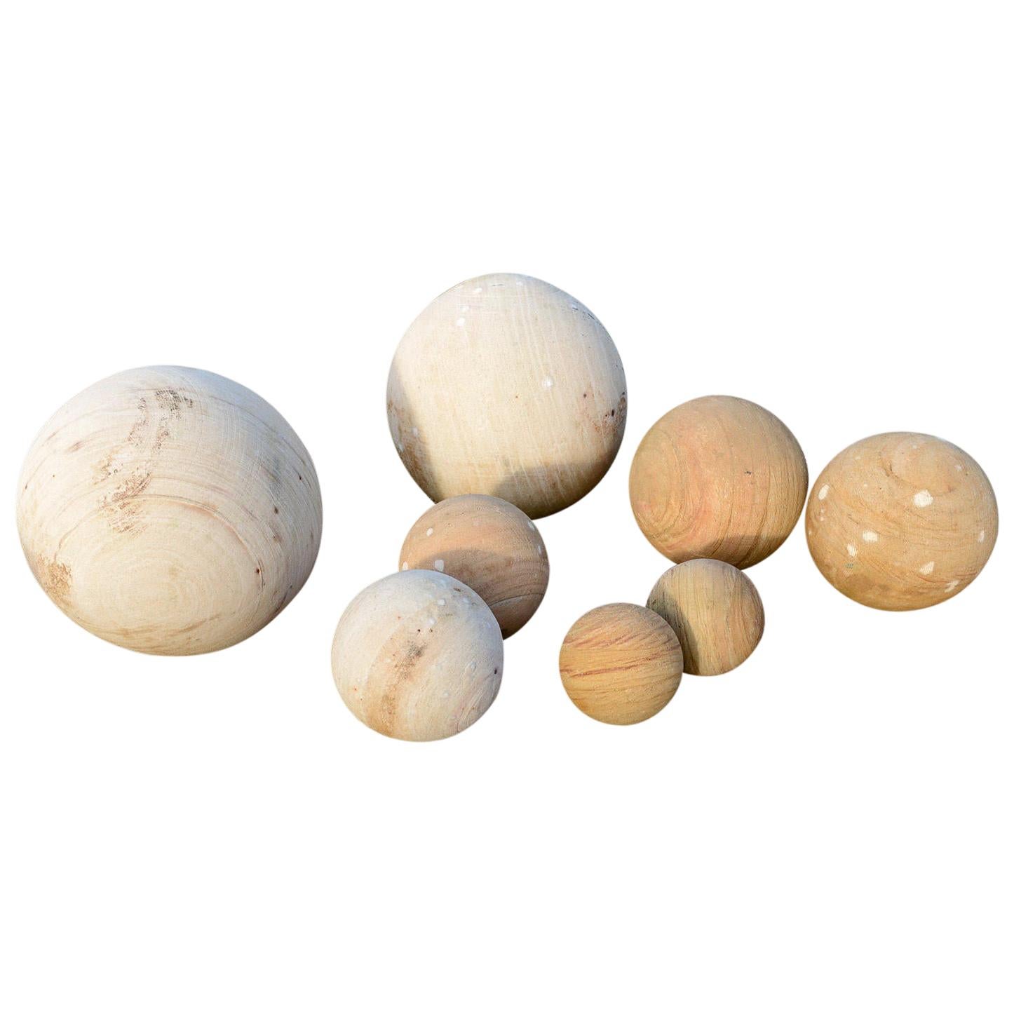 Impressive Sandstone Balls in Various Sizes, 20th Century For Sale