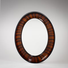 Impressive Scale Early 20th Century English Oval Mirror