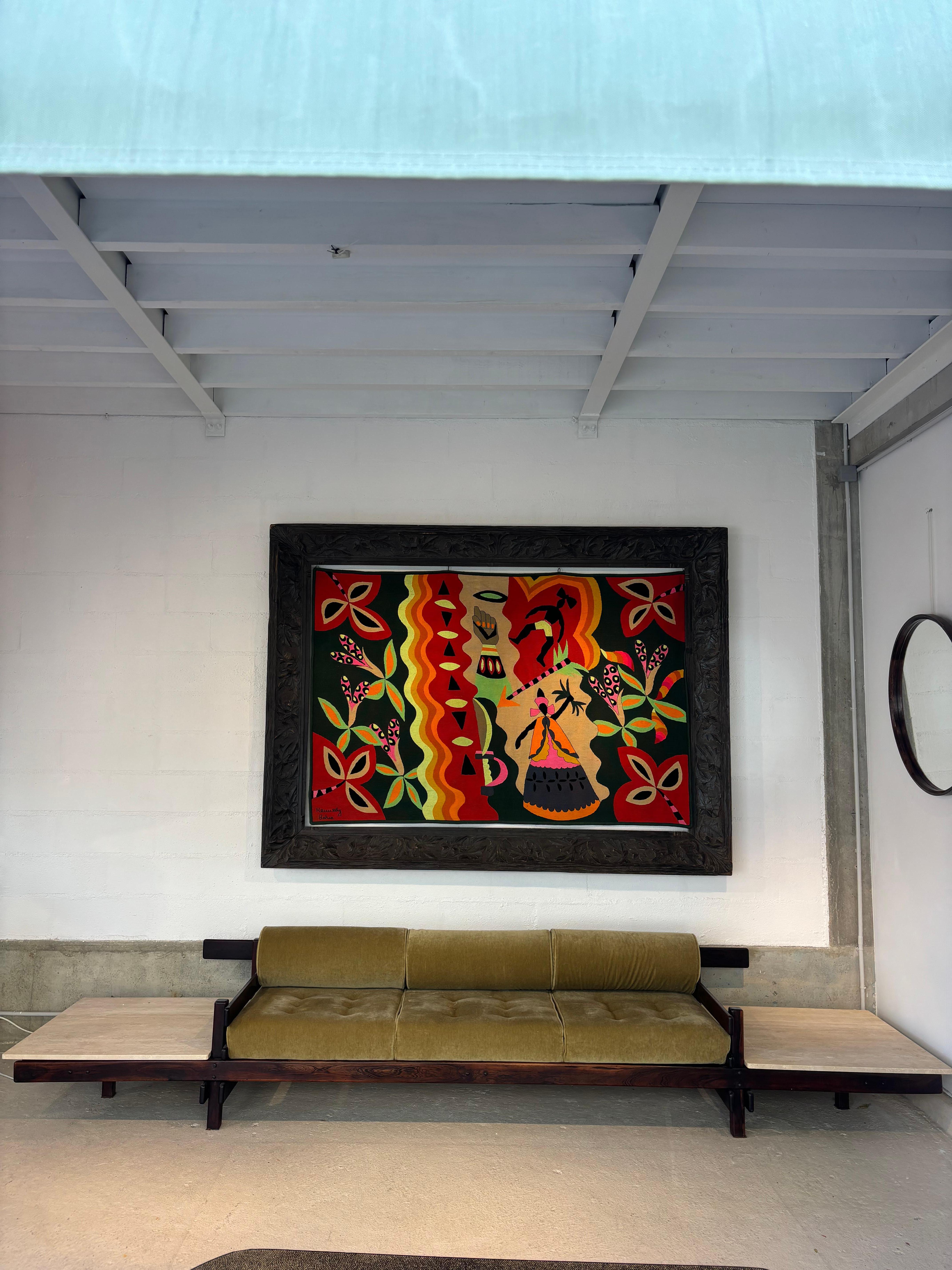 Mid-Century Modern Impressive Sergio Rodrigues sofa For Sale