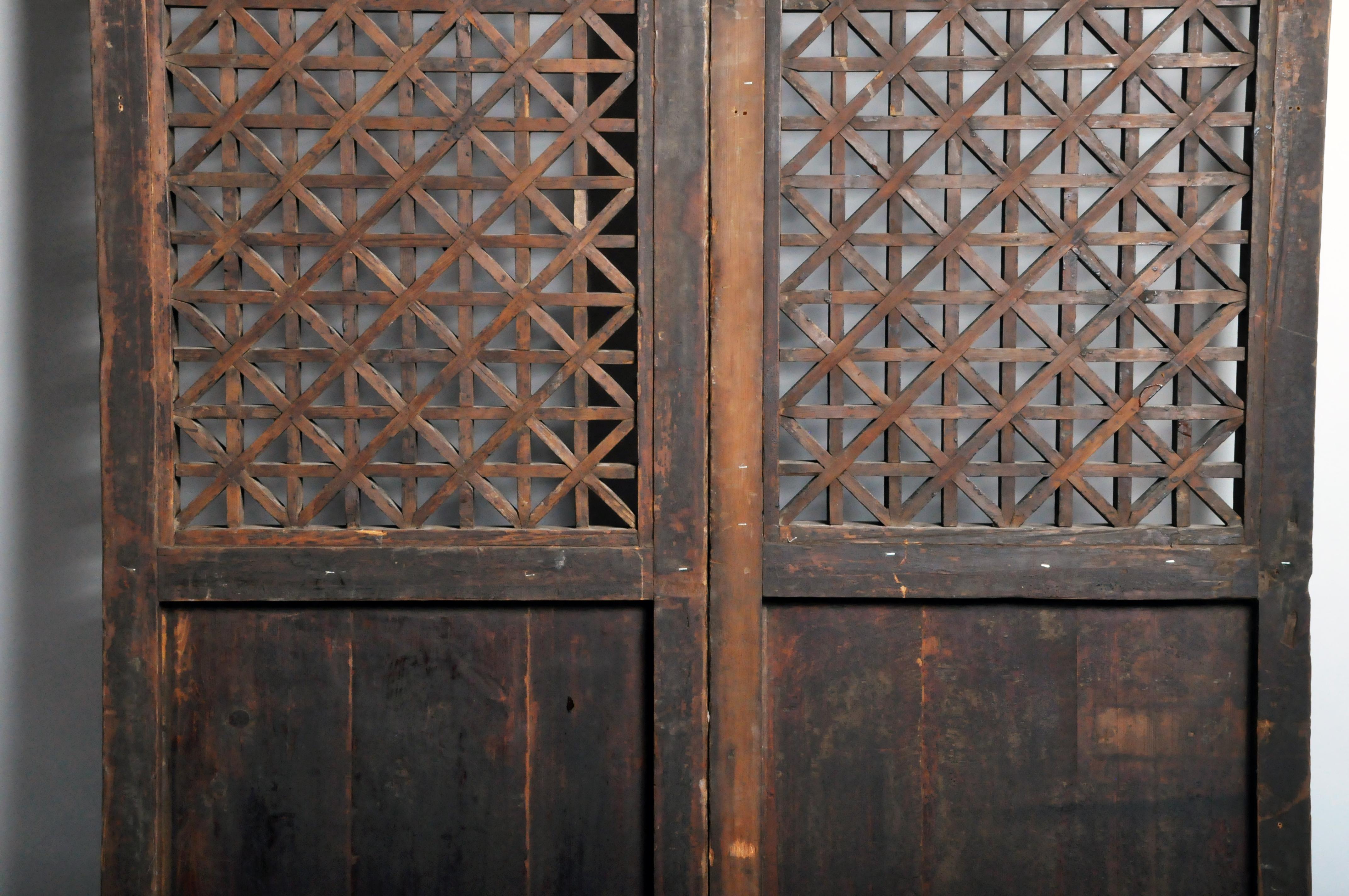 Rare Set of 4 Chinese Courtyard Doors 12